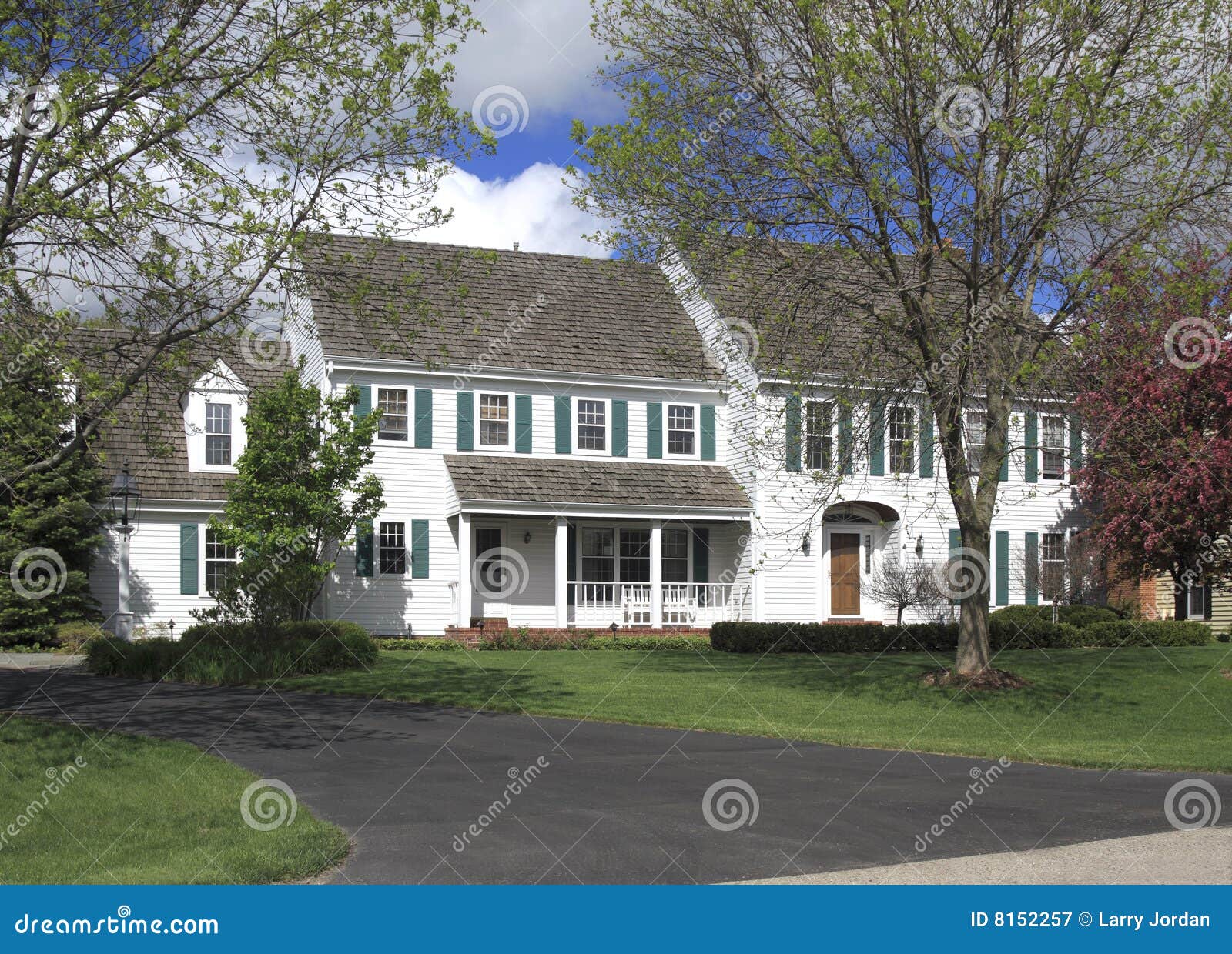 White Wood Home stock image. Image of home, house, trees 8152257