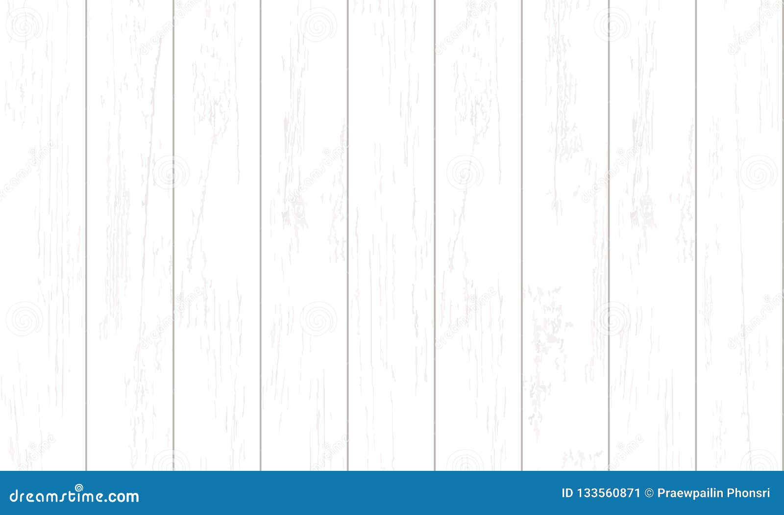 White Wood Pattern and Texture for Background. Vector Stock Vector