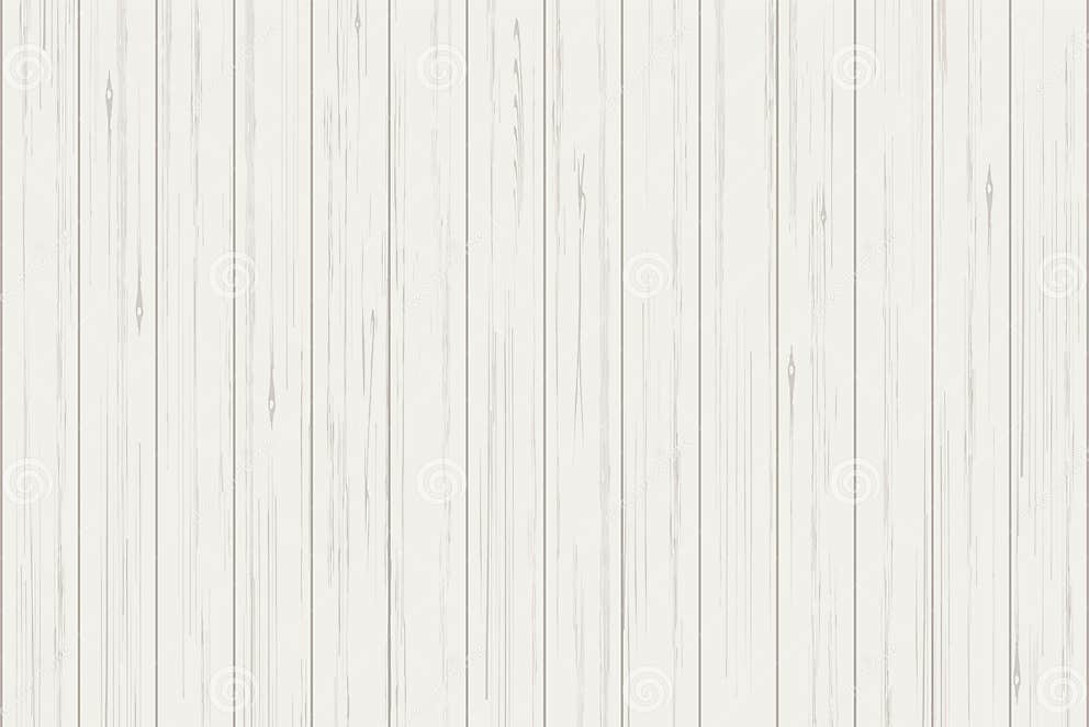White Wood Plank Texture for Background. Vector Stock Vector