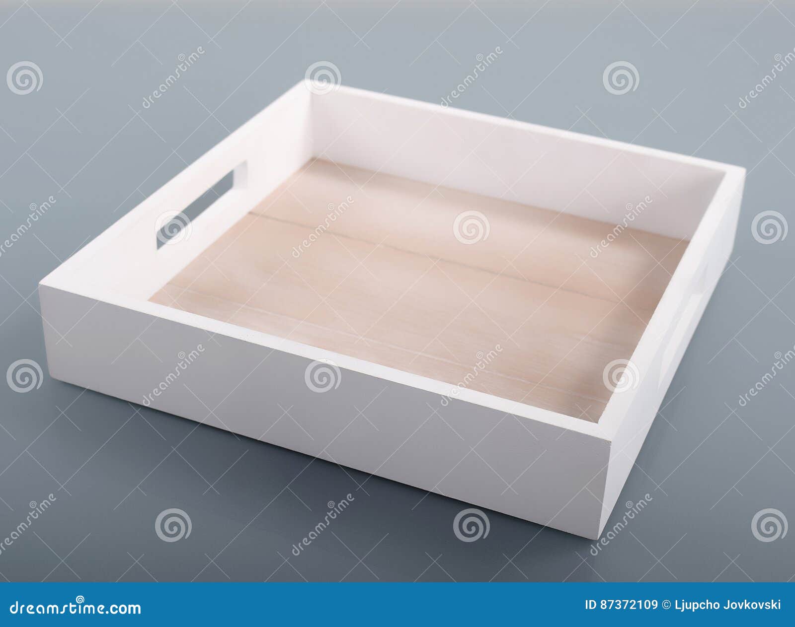 White wooden tray stock image. Image of design, board 87372109