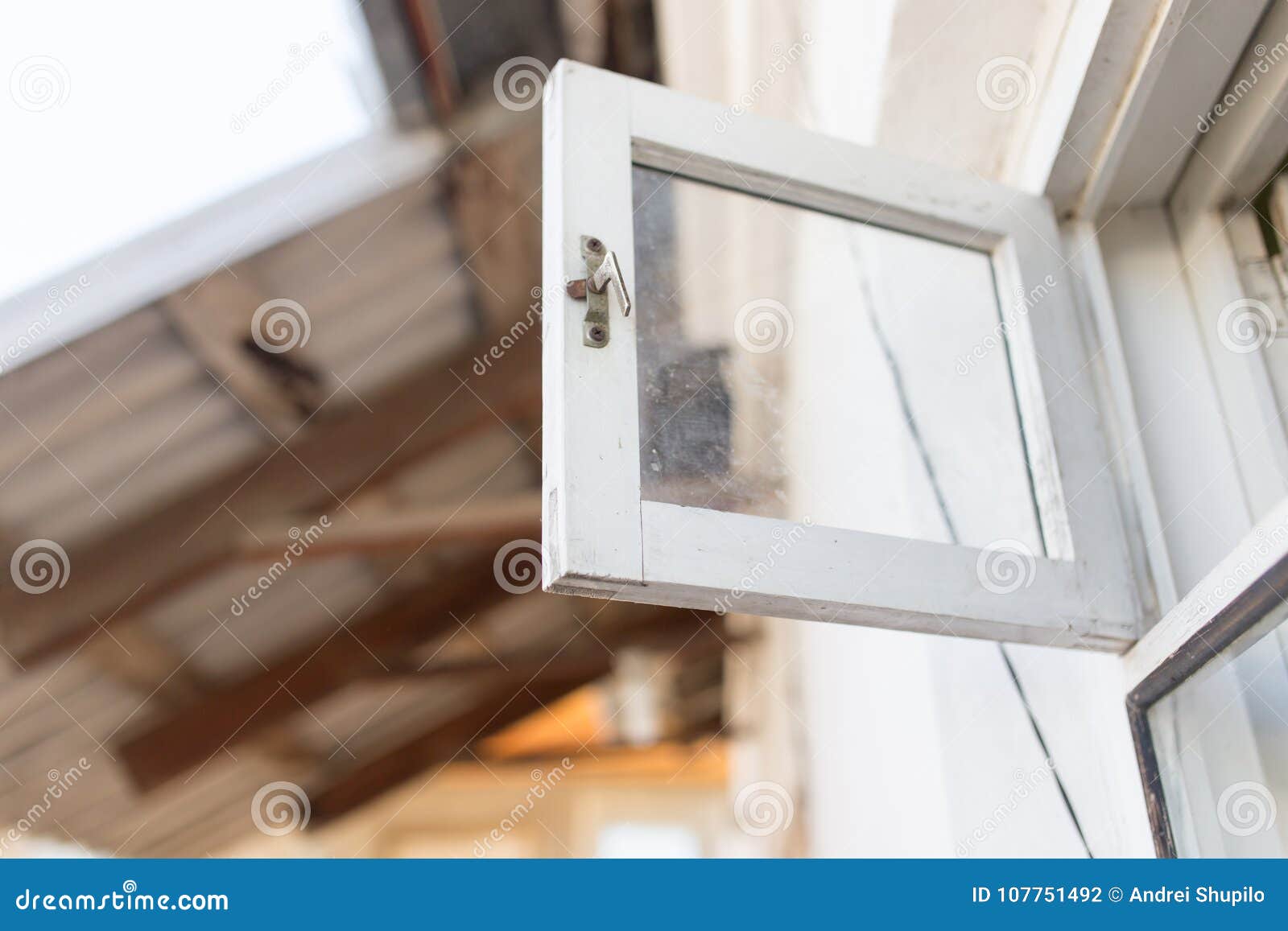 White wooden window pane stock photo. Image of shutters - 107751492