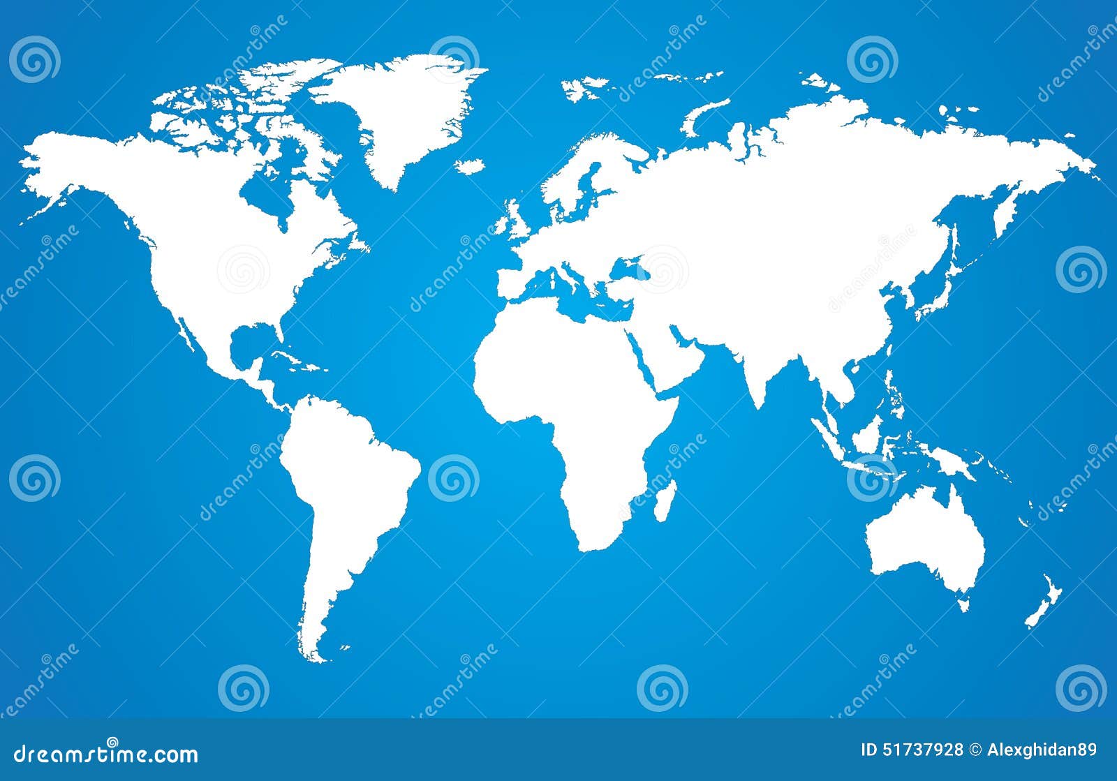 White World Map Stock Vector Illustration Of Travel 51737928