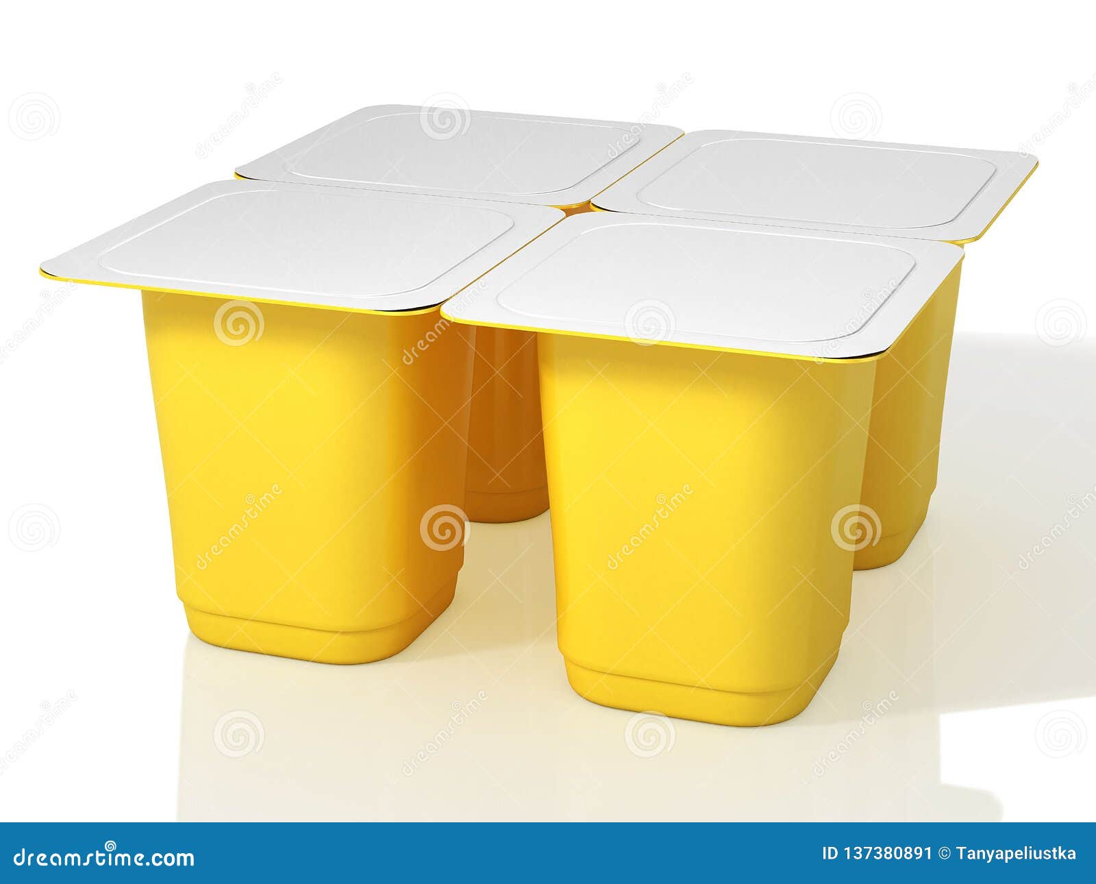 Download White Yoghurt Cup With Foil Lid 3d Illustration Four Yellow Plastic Cups For Yoghurt With Foil Lid 3d Illustration Stock Illustration Illustration Of Merchandise Container 137380891 Yellowimages Mockups