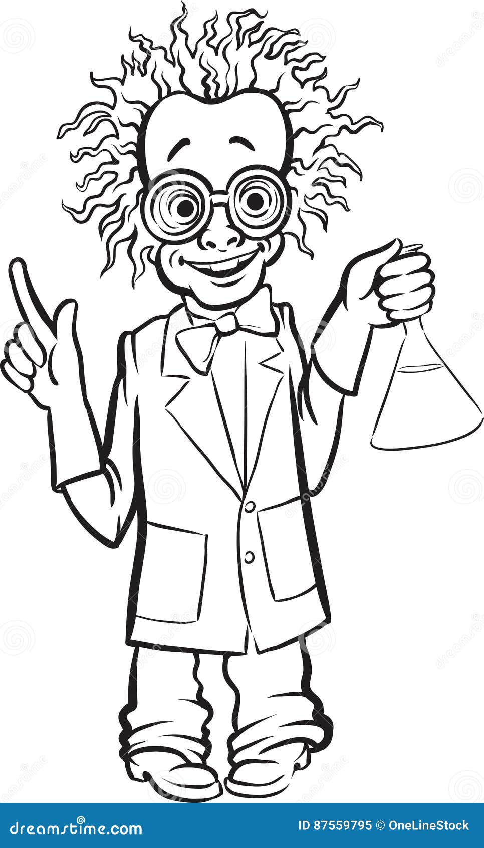 Whiteboard Drawing - Cartoon Standing Mad Scientist Stock Vector -  Illustration of avatar, experiment: 87559795