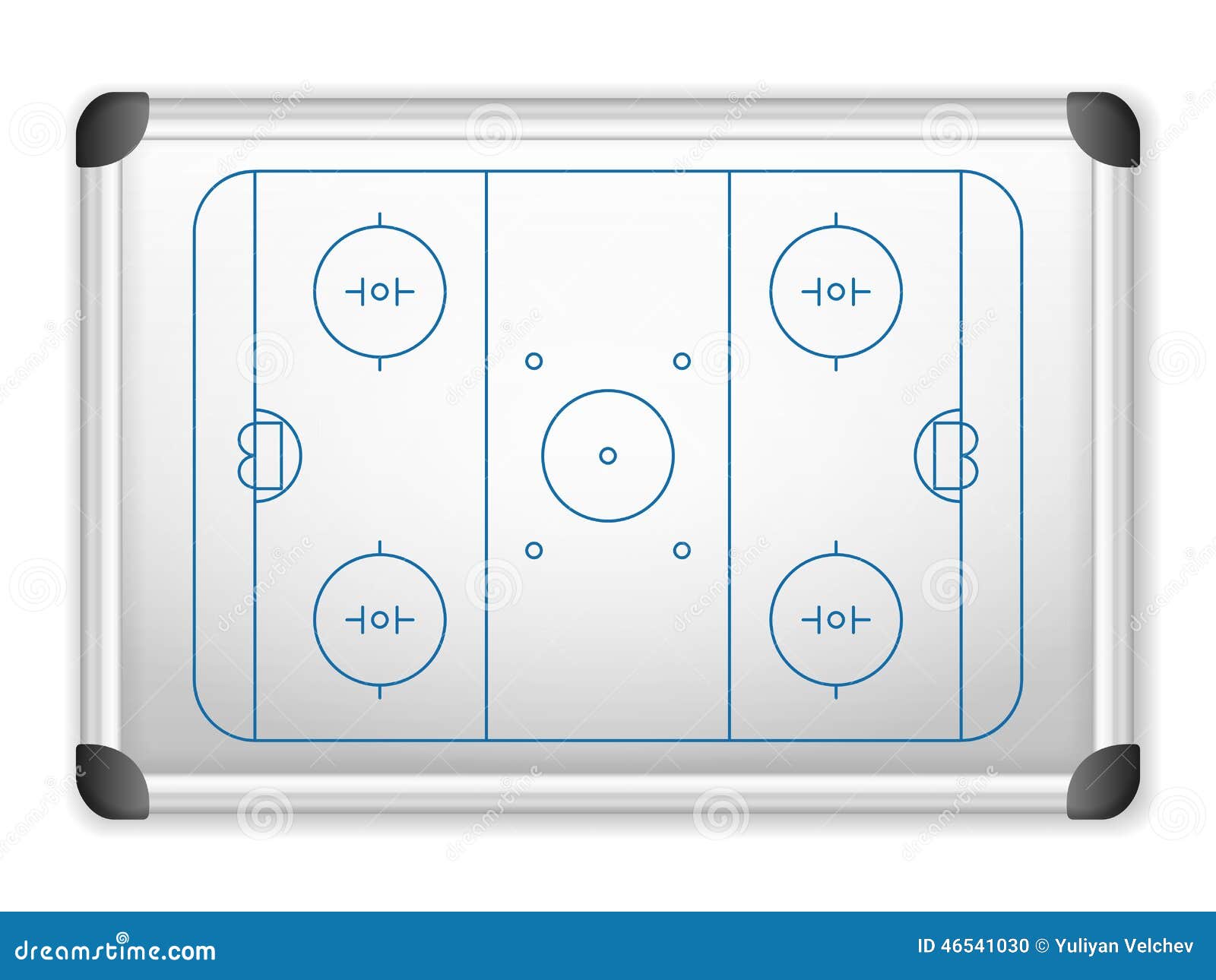 Whiteboard hockey stock vector. Illustration of frame 46541030