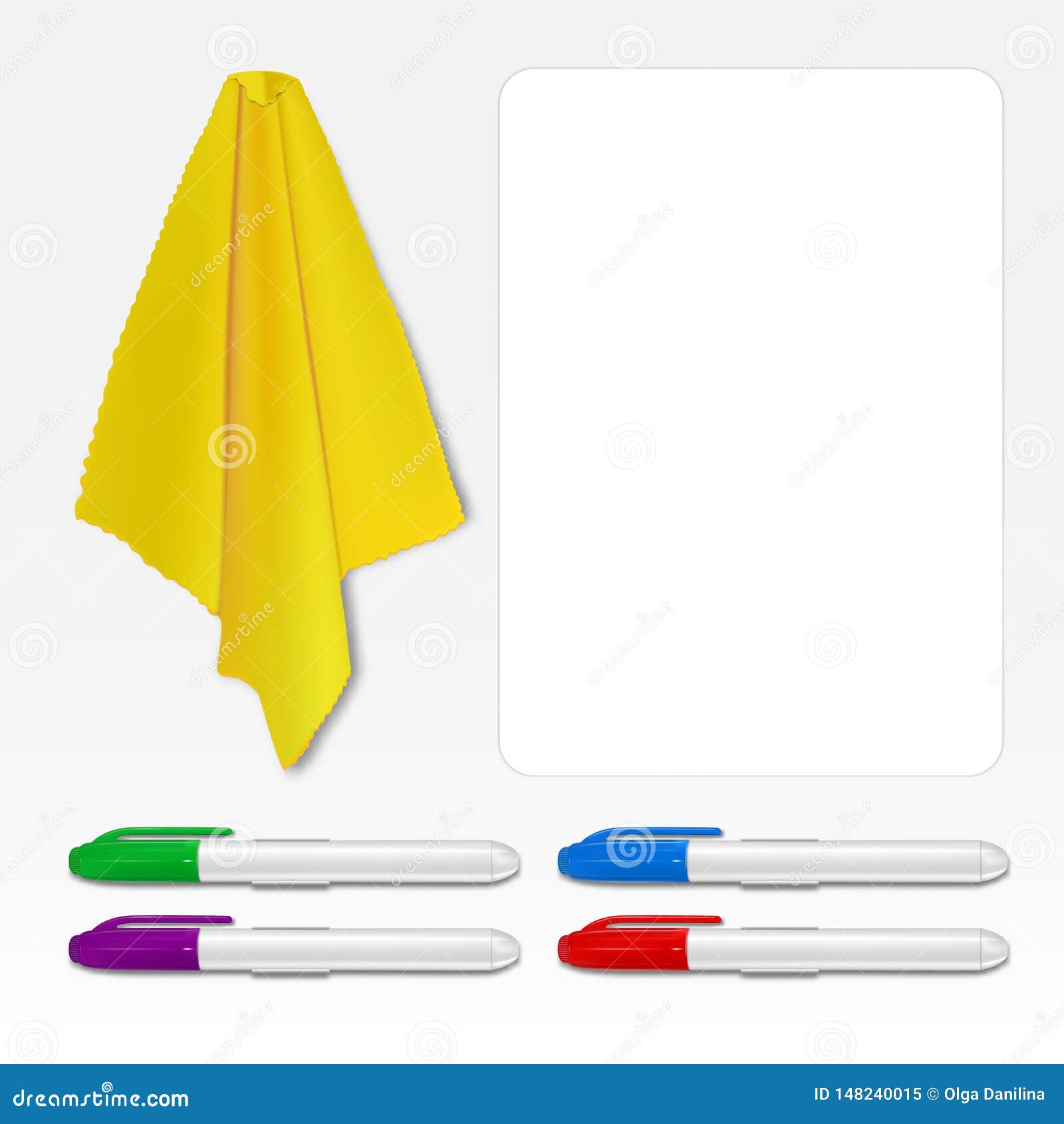 Whiteboard marker eraser stock vector. Illustration of classroom