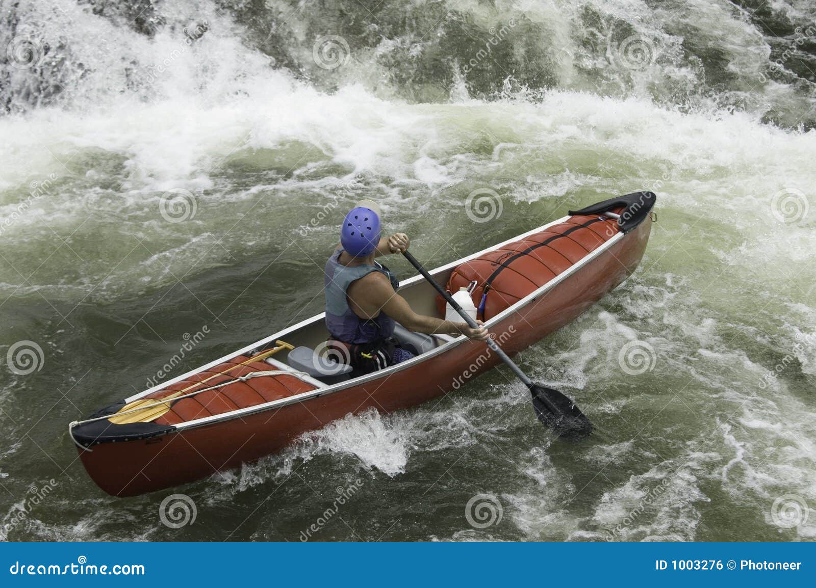 whitewater canoeist