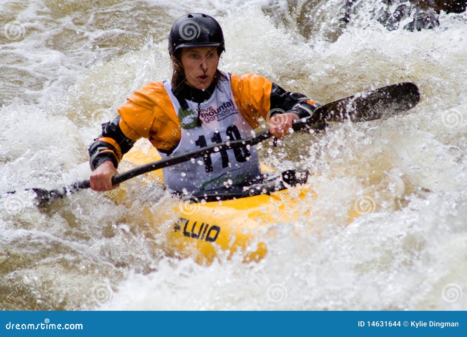 Whitewater Kayaker editorial stock image. Image of activity 14631644