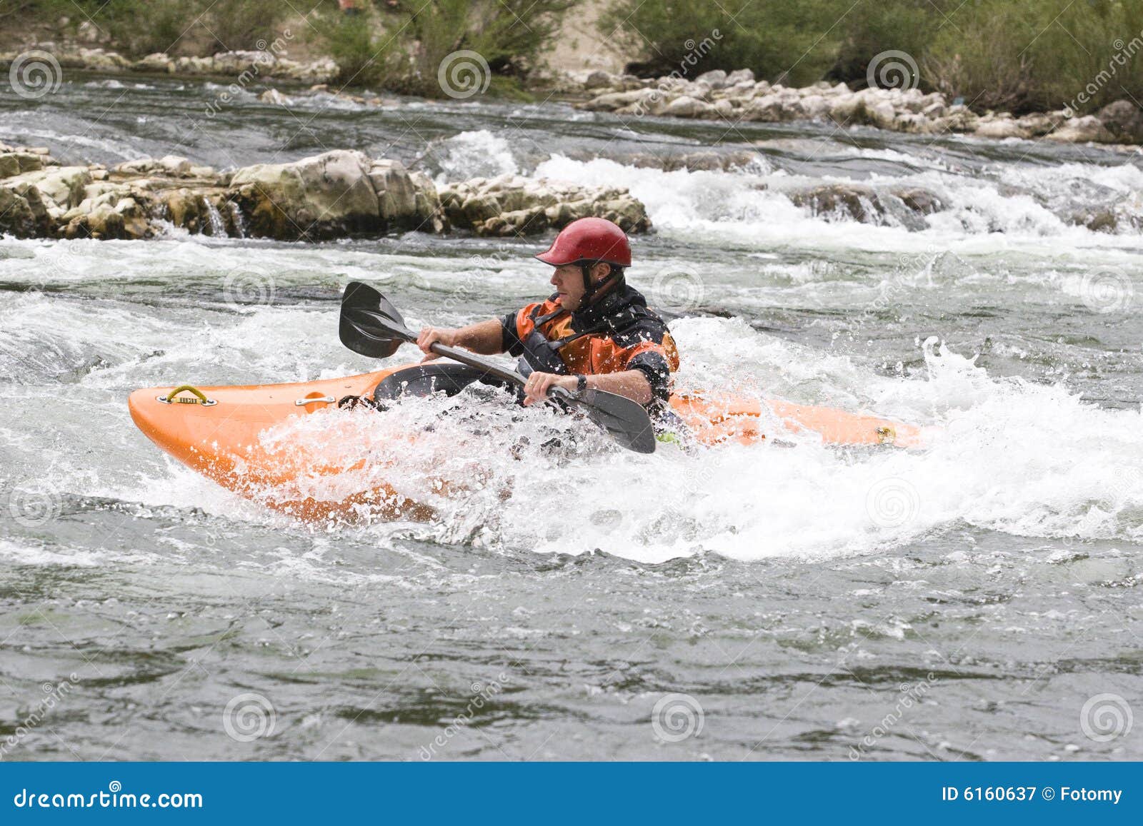 Whitewater kayaking stock image. Image of kayaking, dangerous 6160637