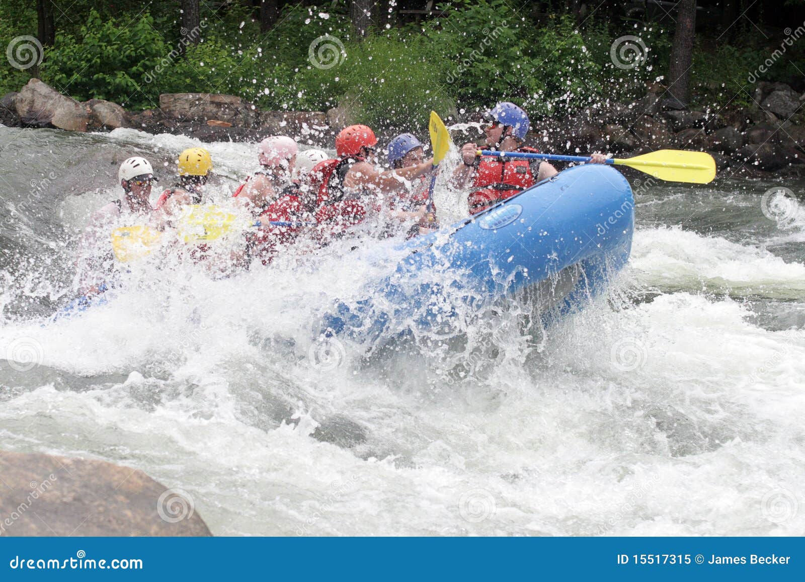 Whitewater Rafting Fun editorial image. Image of adventure 15517315