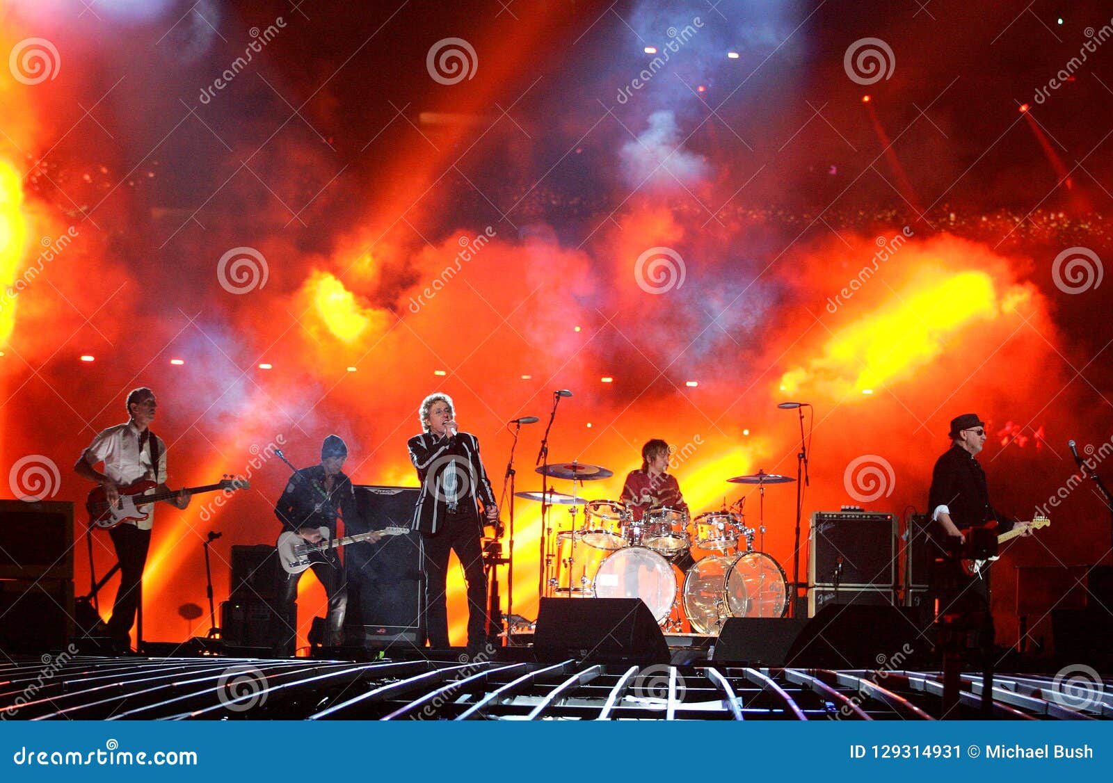 The Who Performs at Super Bowl XLIV Editorial Photo Image of