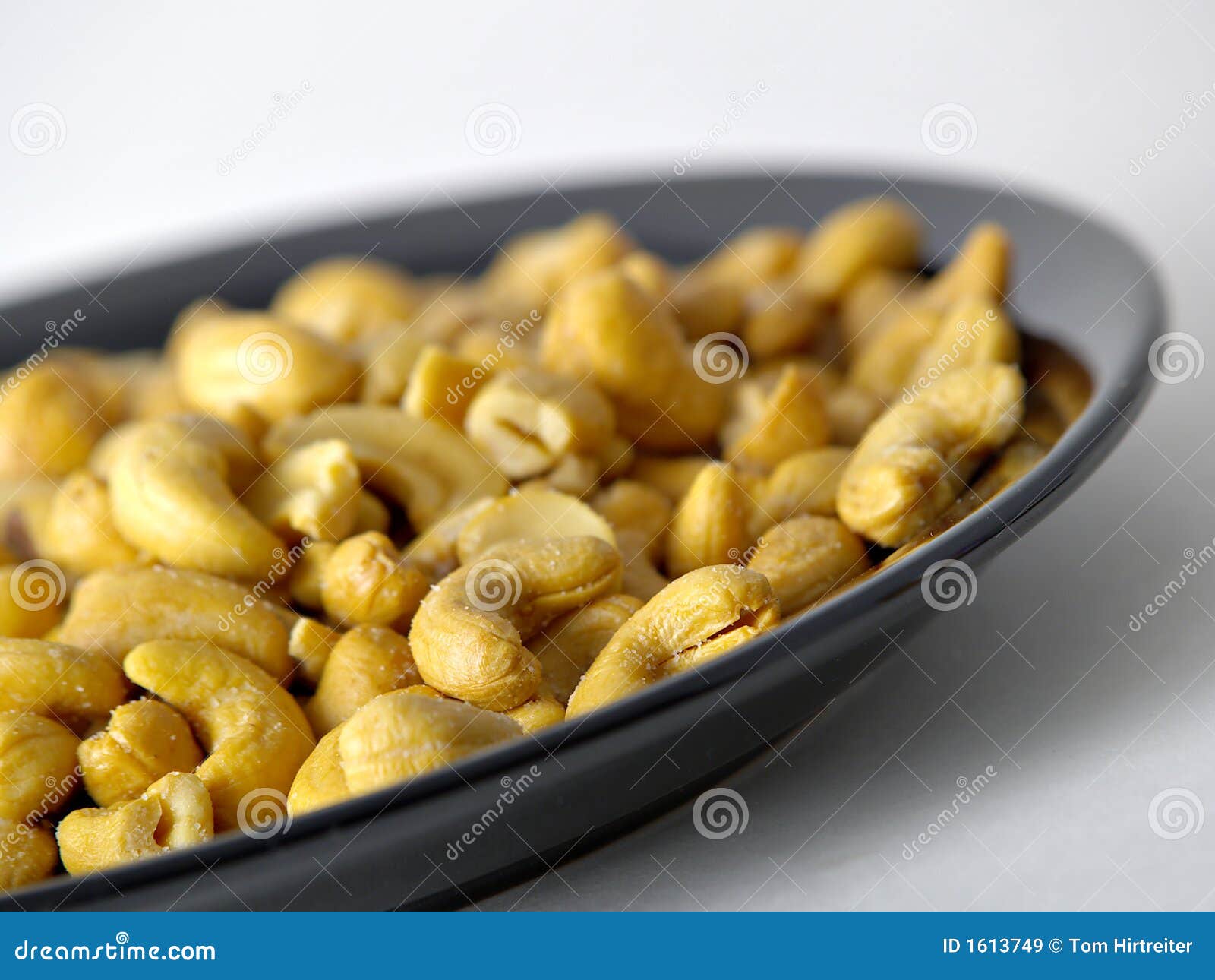 Whole Cashews stock image. Image of food, salted, black 1613749