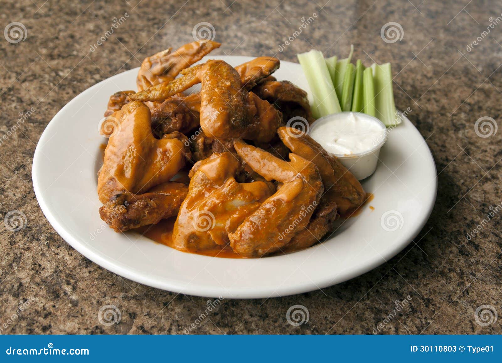 Whole Chicken Wings stock image. Image of food, sauces 30110803