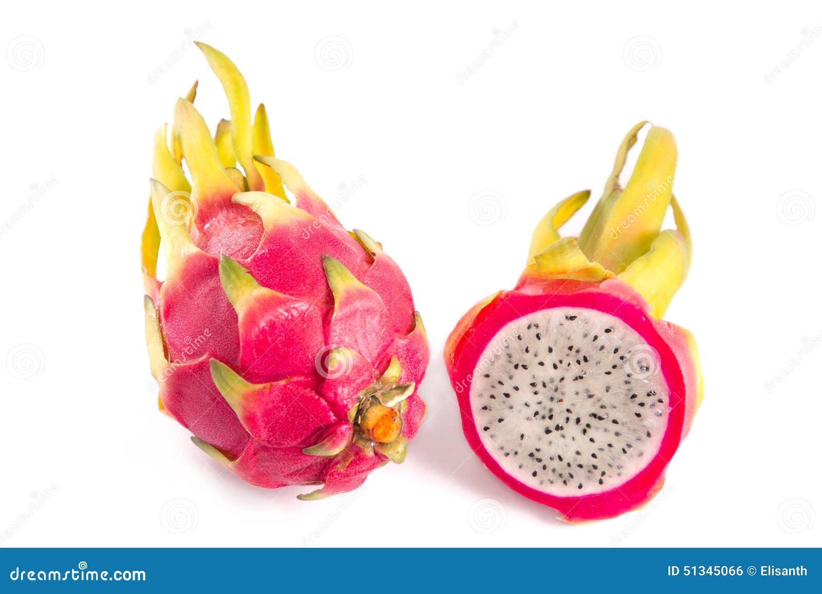 Whole and Cut Dragon Fruits Stock Photo Image of nutritious, objects