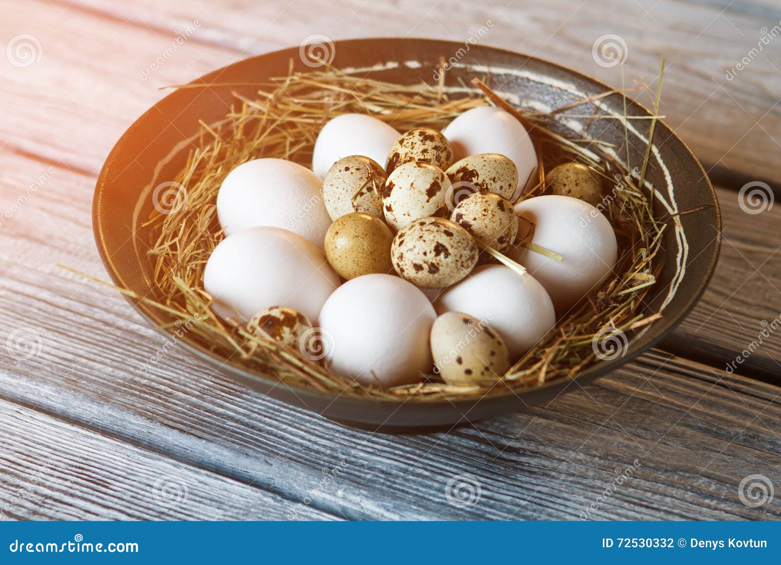 whole eggs in a bowl.