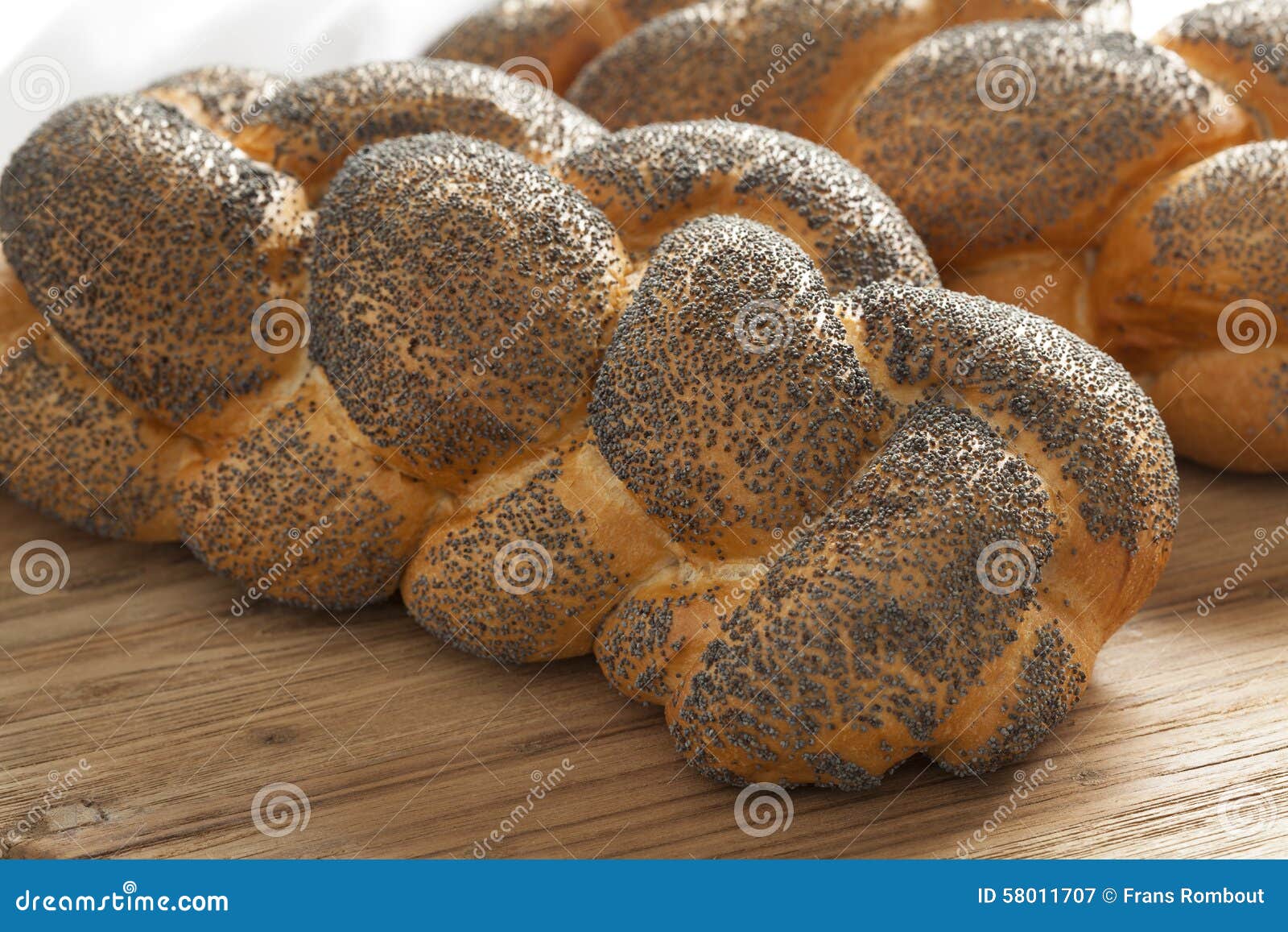Whole Fresh Challah Bread with Poppy Seeds Stock Image Image of bread, jewish 58011707