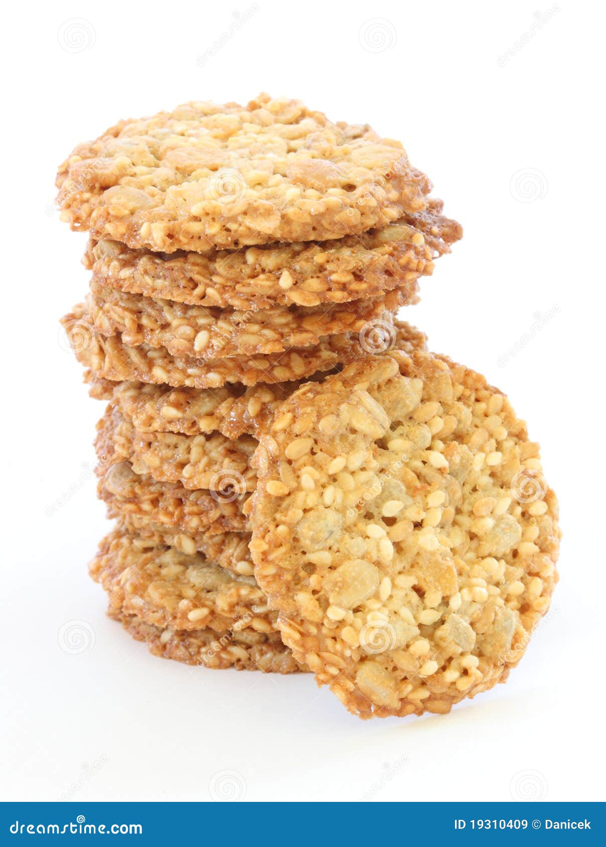 Whole Grain Biscuits on White Background Stock Image Image of stack, cookies 19310409