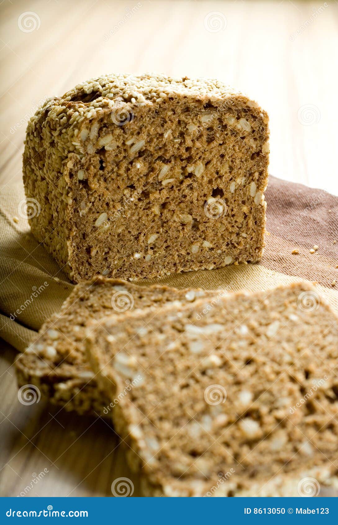 Whole grain bread stock photo. Image of delicious, yummy 8613050