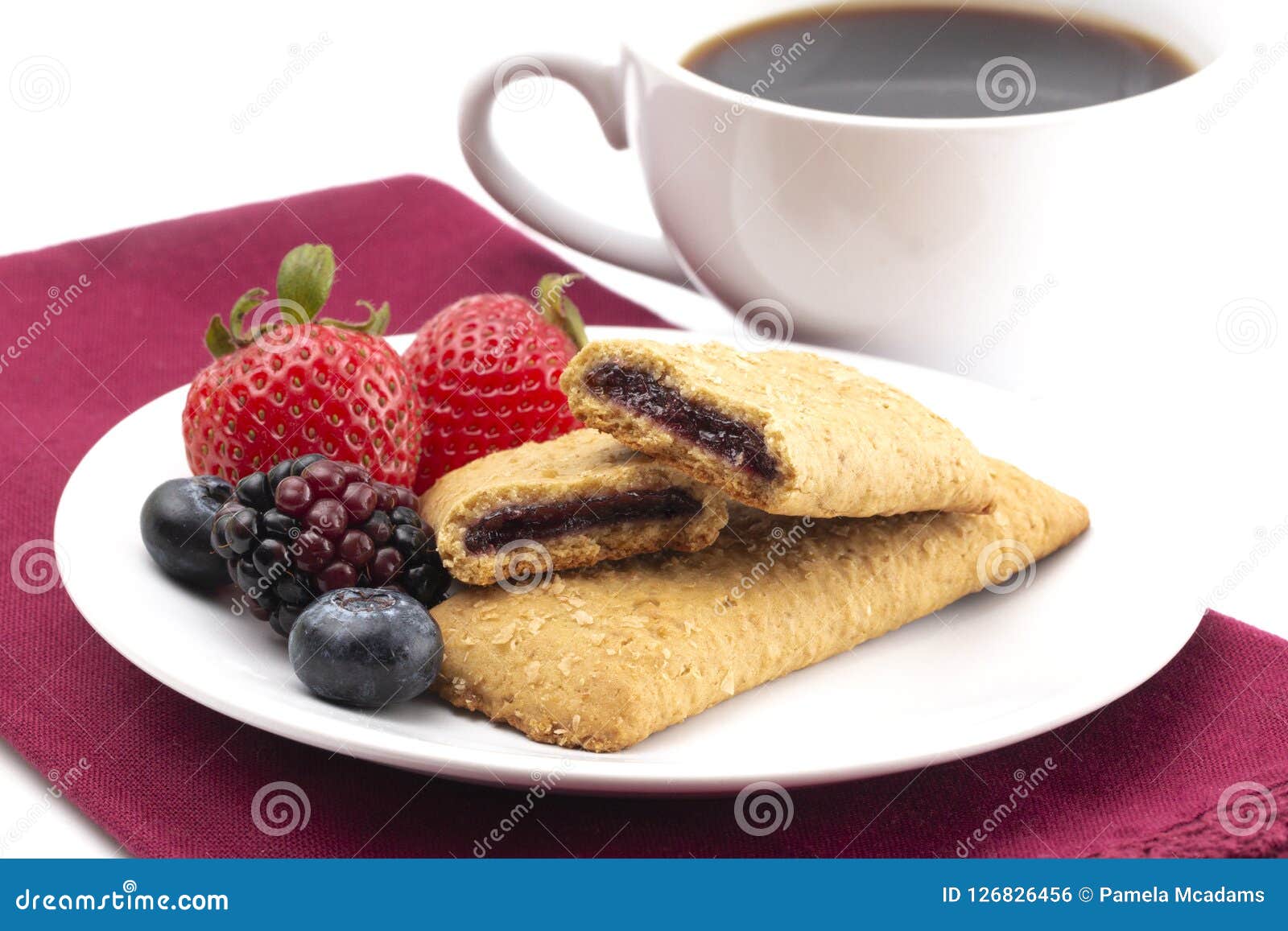 Whole Grain Multifruit Breakfast Bar Stock Photo Image of background