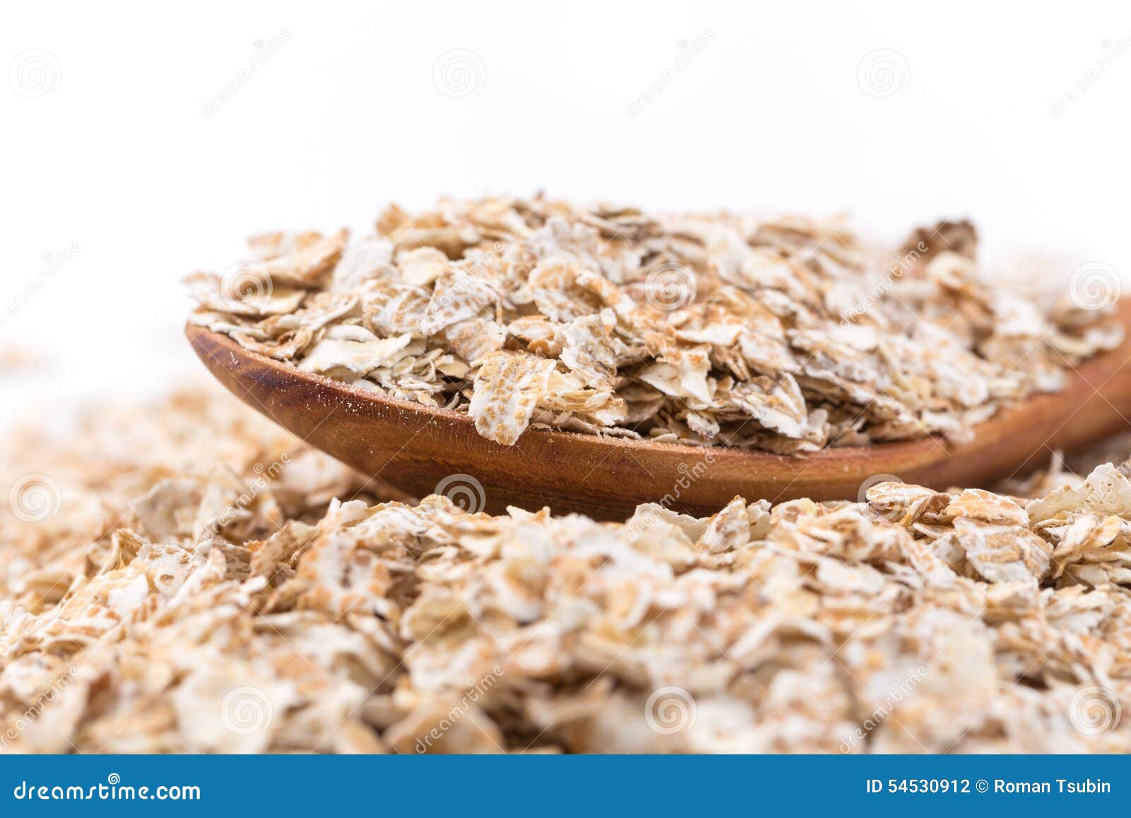 Whole grain, rolled oats stock photo. Image of overflowing 54530912
