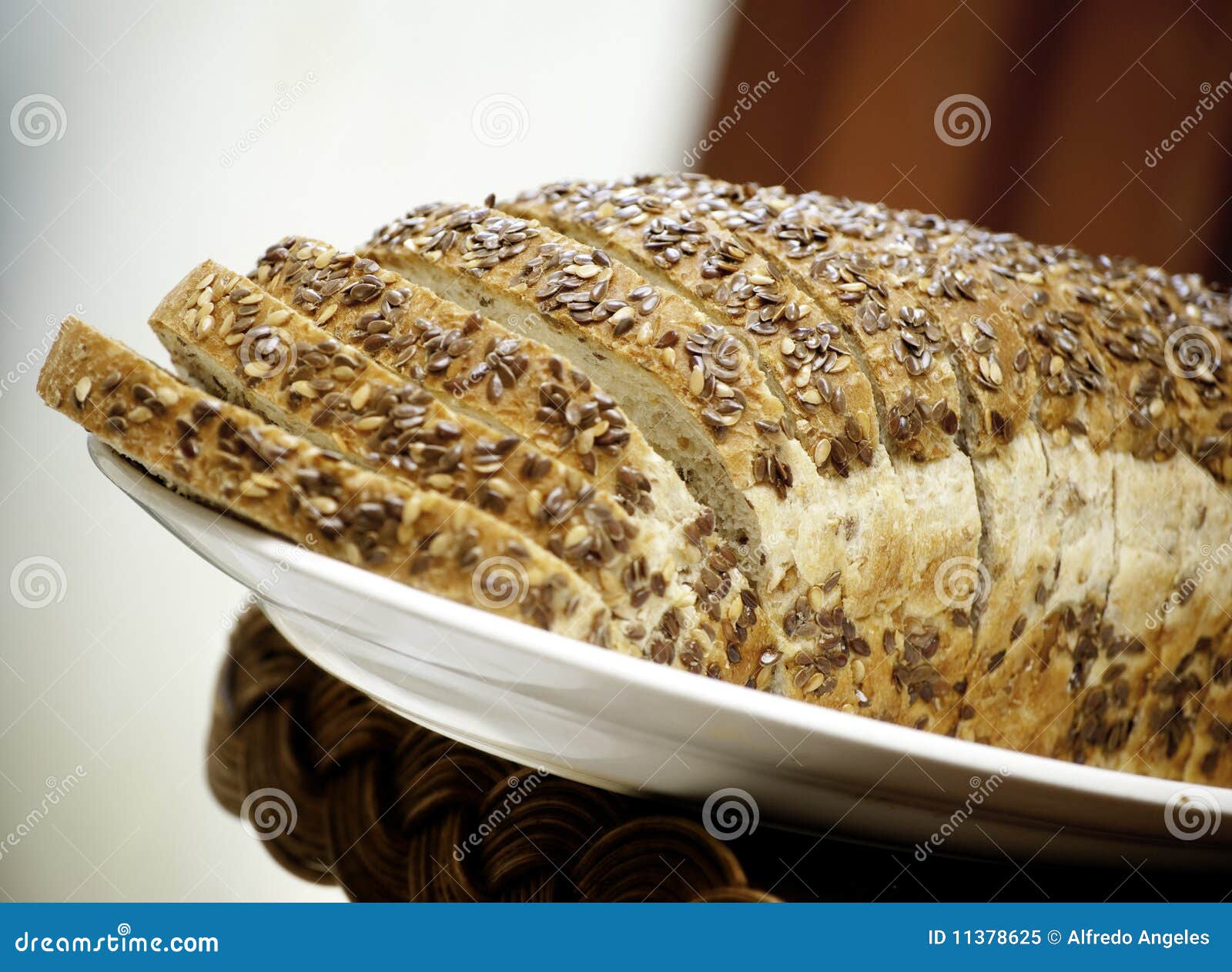 Whole grains bread stock image. Image of natural, dish 11378625