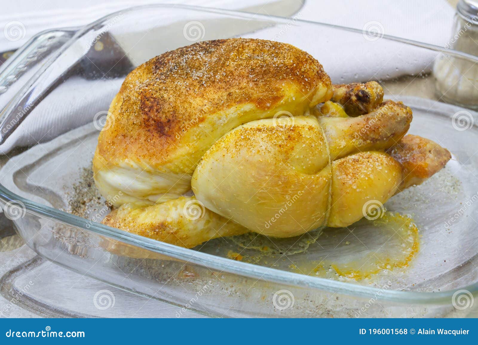 Oven roasted chicken stock photo. Image of meal, roast 196001568