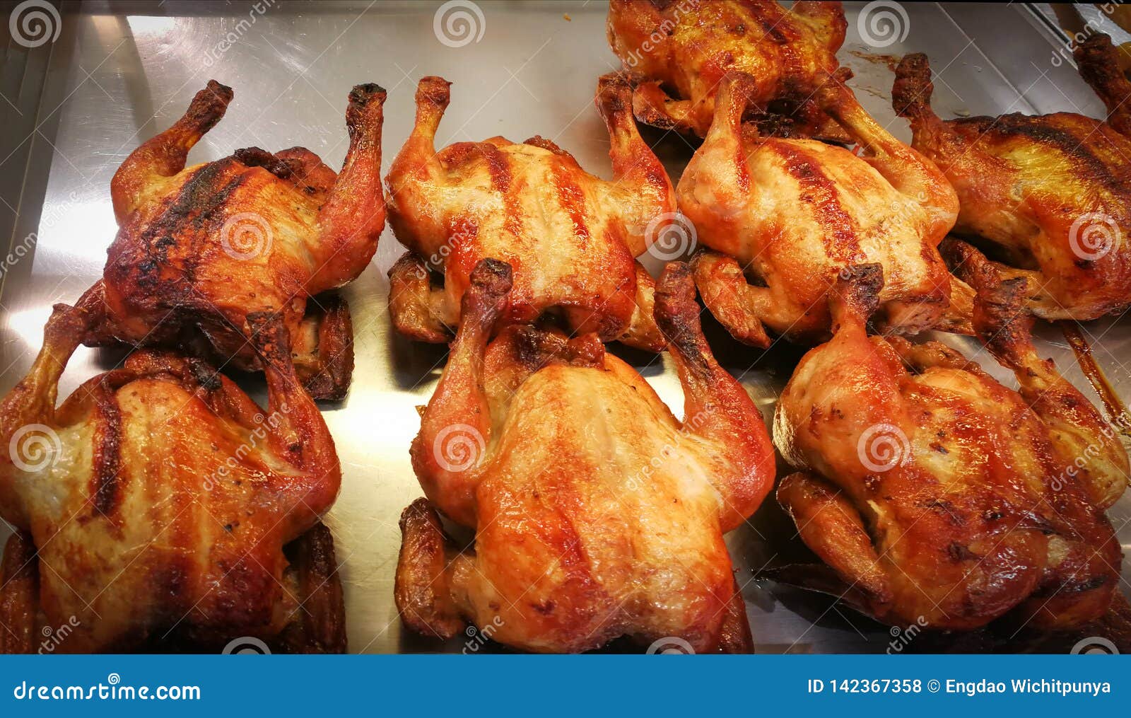 Whole Roast Chicken for Sale Stock Photo - Image of meat, lemon: 142367358