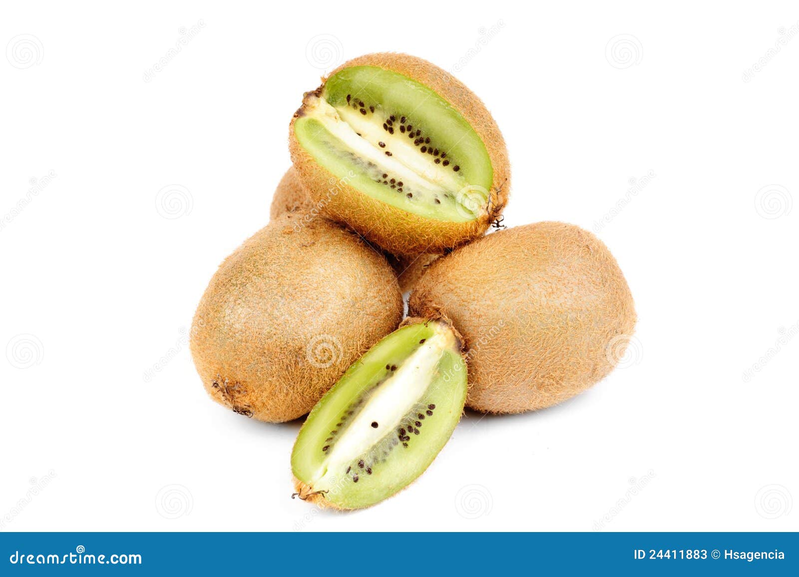 Whole and sliced kiwi stock image. Image of detail, juicy 24411883