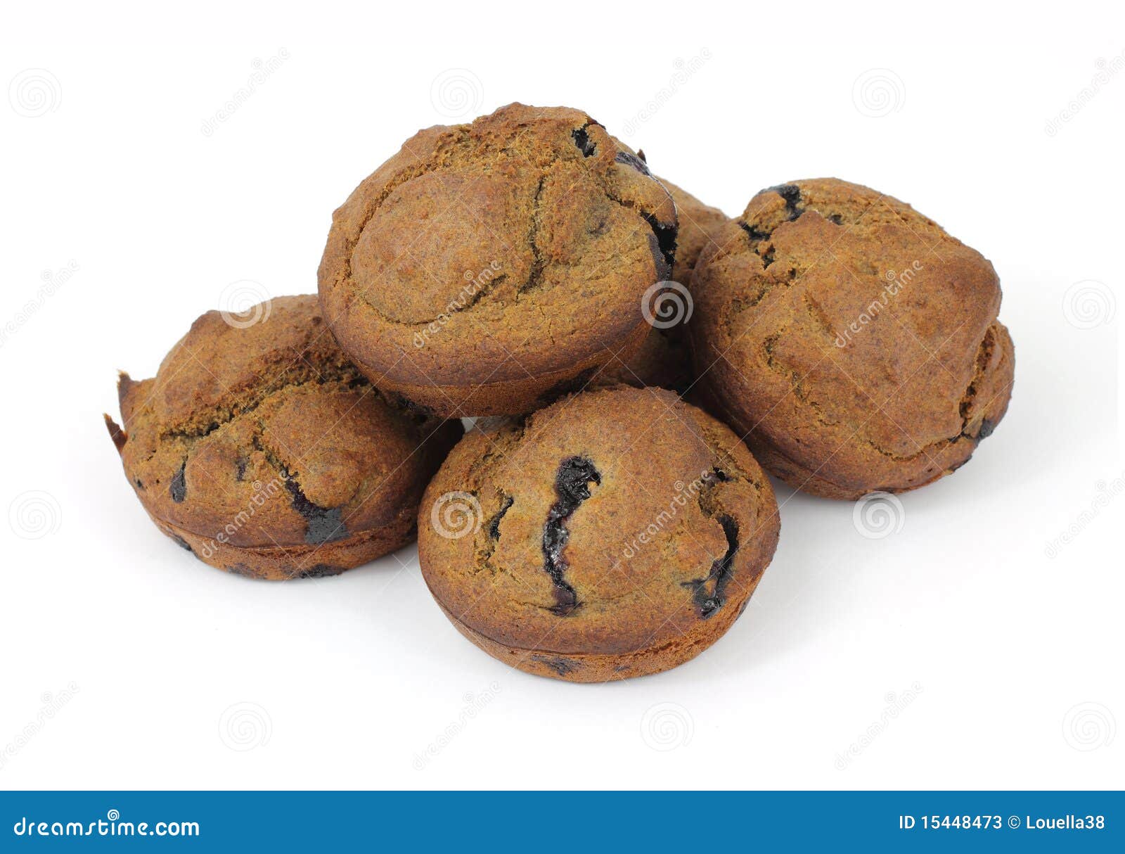 Whole Wheat Bran Blueberry Muffins Stock Image Image of wheat, background 15448473