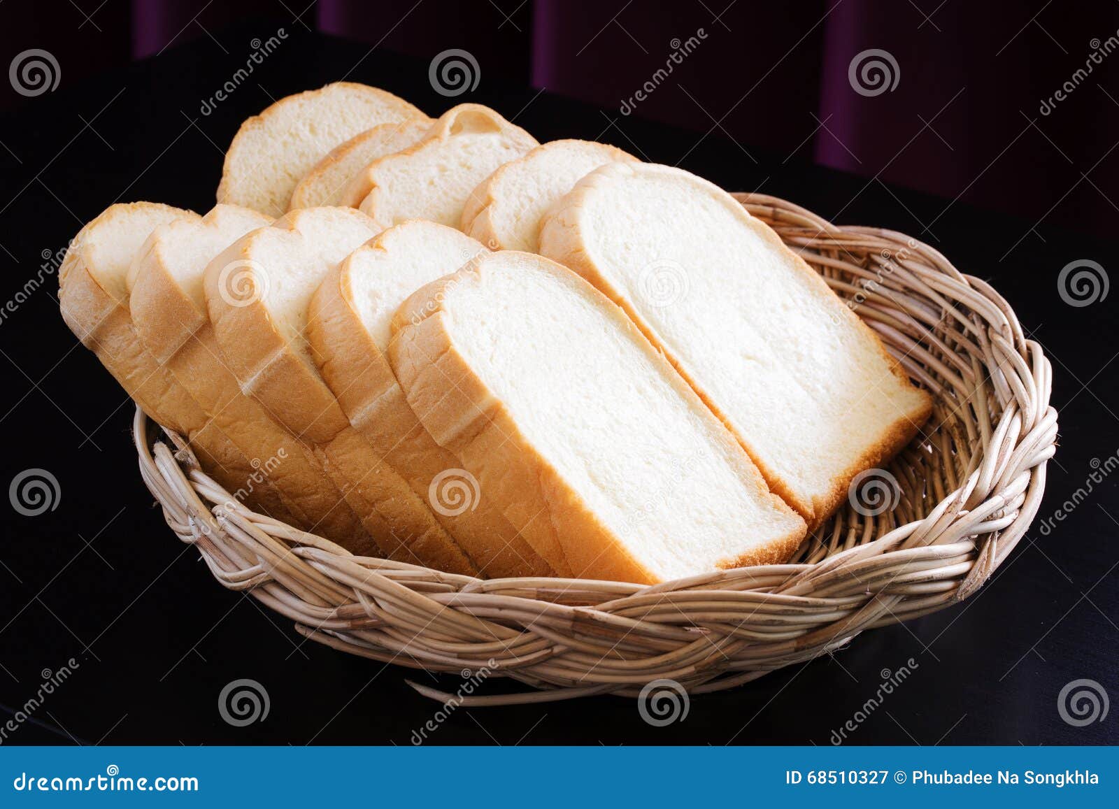 Whole Wheat Bread in Basket Stock Image Image of grain, basket 68510327