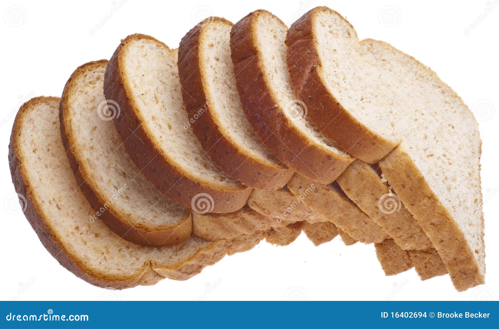 Whole Wheat Bread Slices stock photo. Image of carbohydrate 16402694