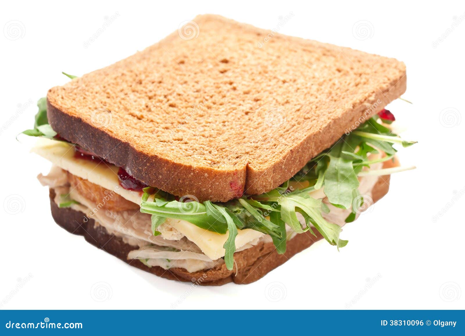 Whole Wheat Healthy Turkey Sandwich Stock Photo Image of meat, cheese