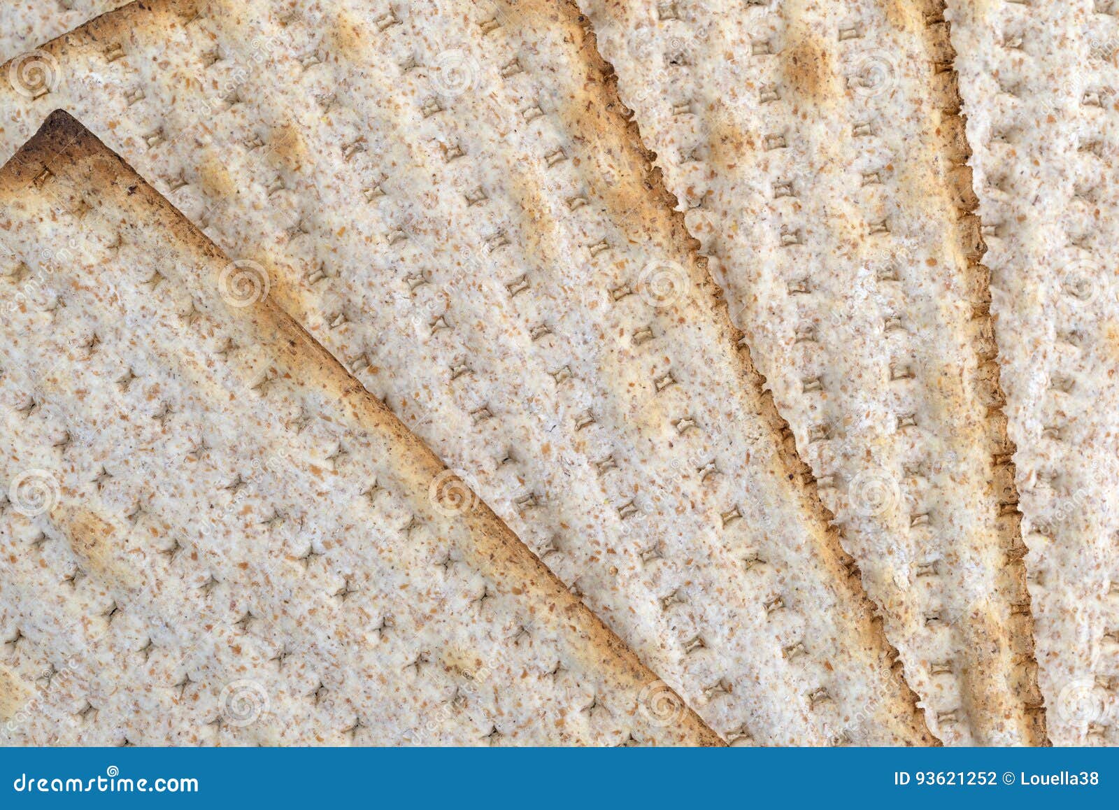 Whole Wheat Matzo Crackers Close View Stock Photo Image of baked