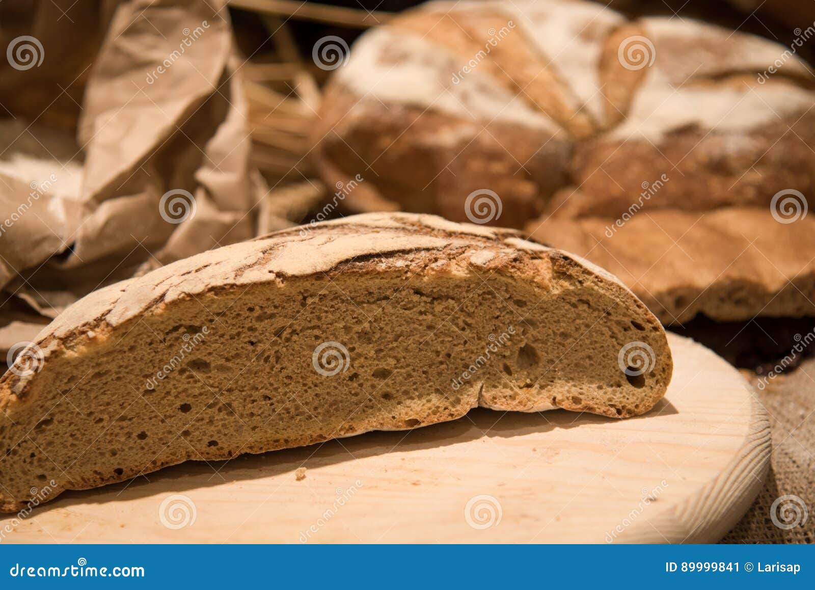 Wholegrain rye bread . stock image. Image of wholegrain 89999841