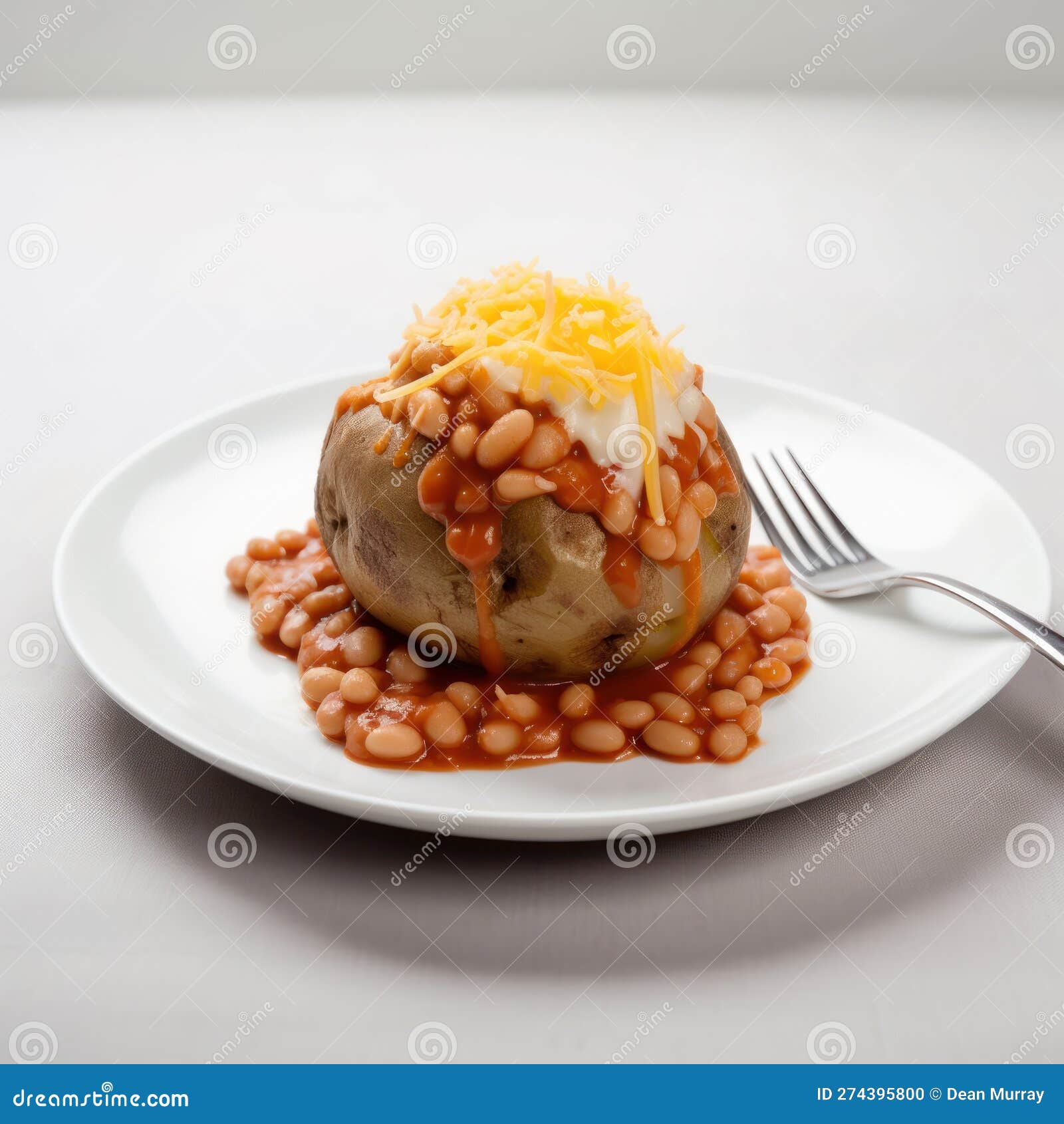 Baked Beans Cheese Jacket Potato Stock Illustrations 1 Baked Beans