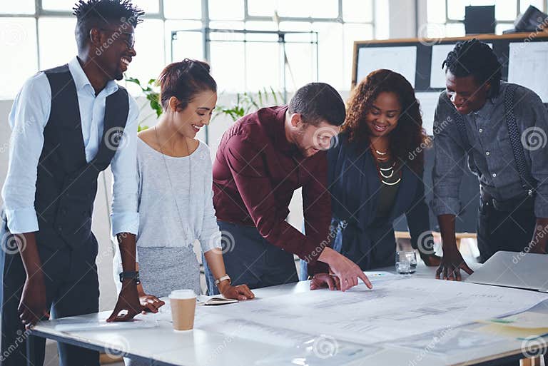 Whos Great Idea Was this. a Team of Professionals Working on Blueprints