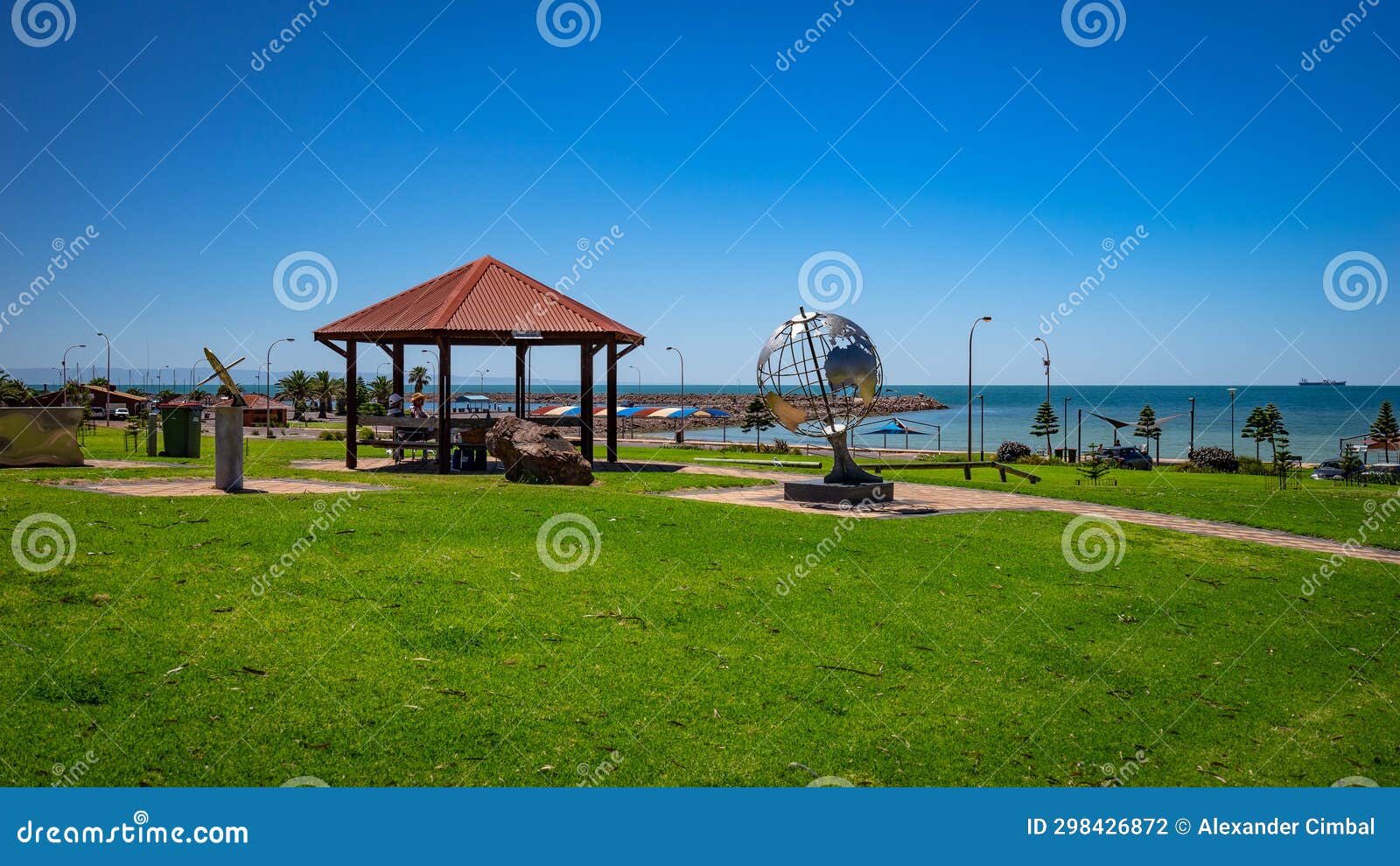 Whyalla, SA, Australia Park Area by the Ocean Editorial Photography