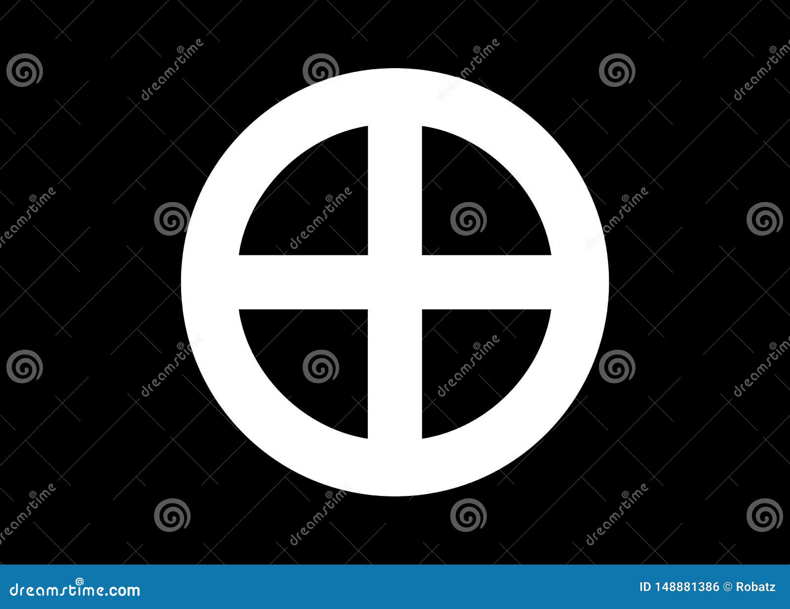 a sun cross, solar cross, or wheel cross is a solar  consisting of an equilateral cross inside a circle. the logo 