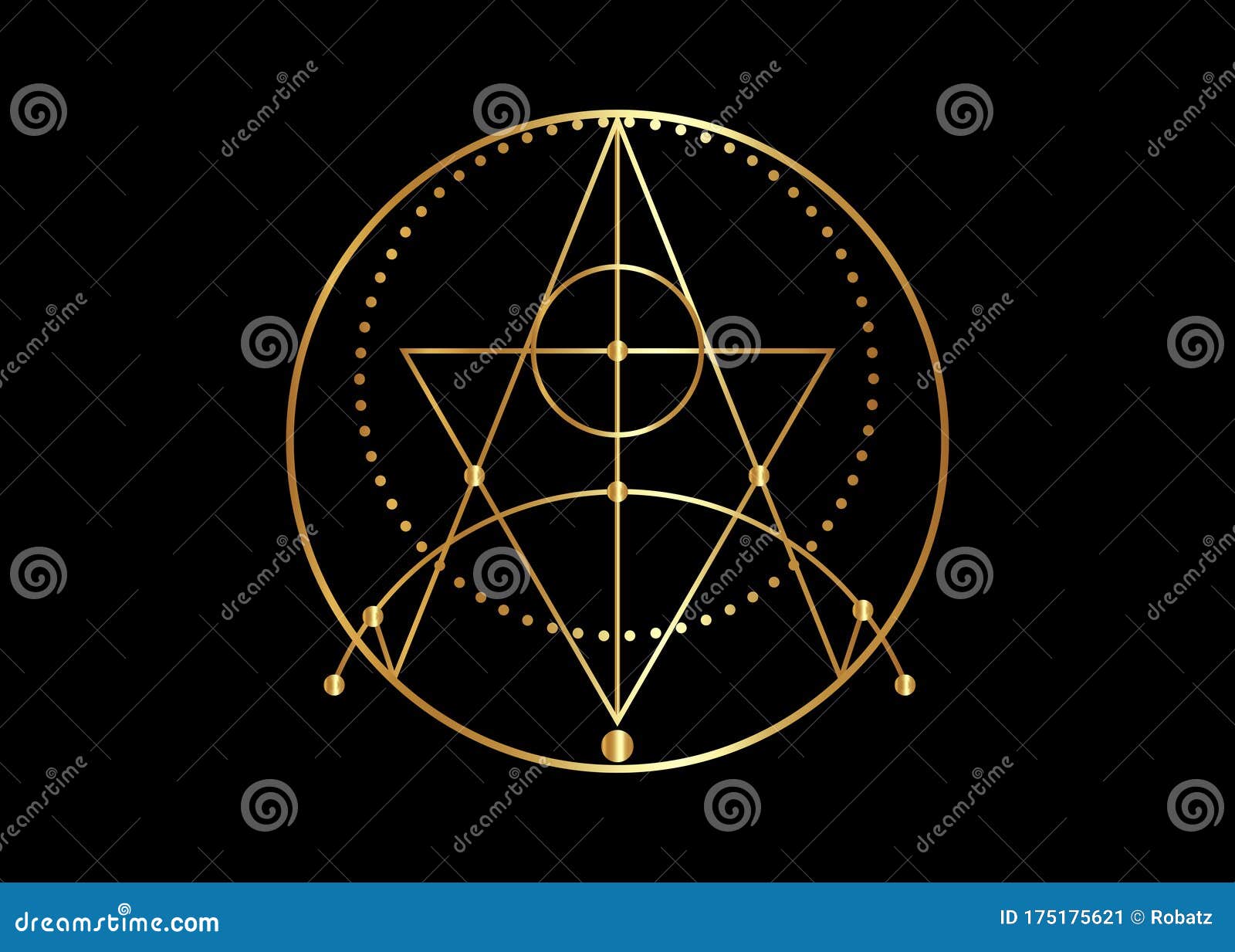 golden sigil of protection. magical amulets. can be used as tattoo, gold logos sign and prints. wiccan occult , sacred sign