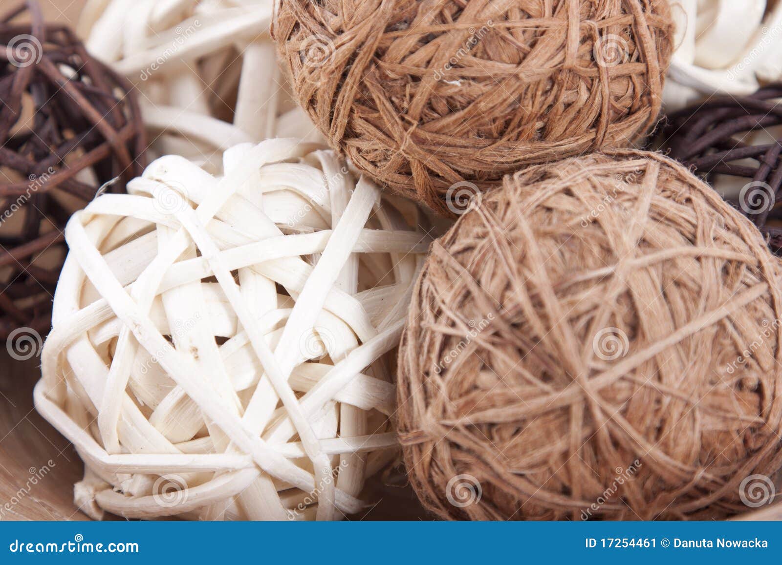 Wicker Balls Stock Image Image 17254461