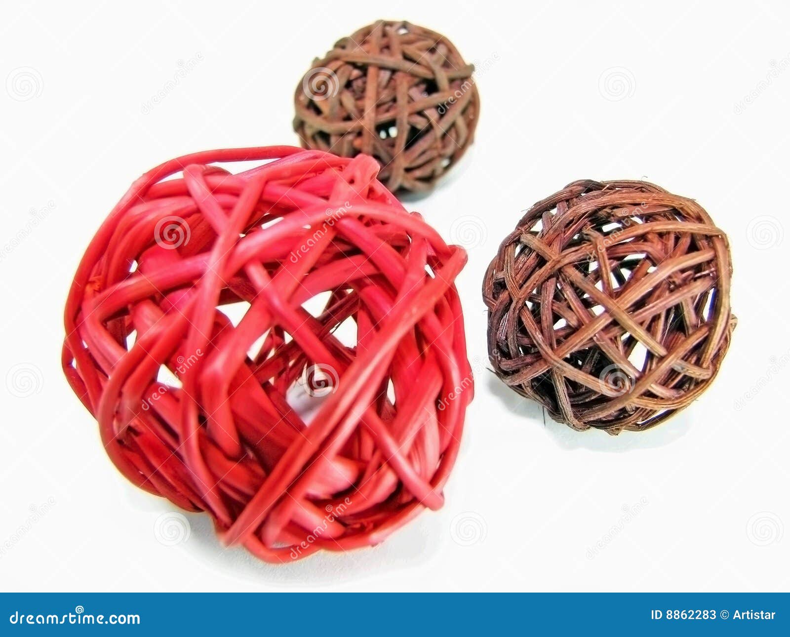Wicker balls stock image. Image of ornamental, fibre, design 8862283