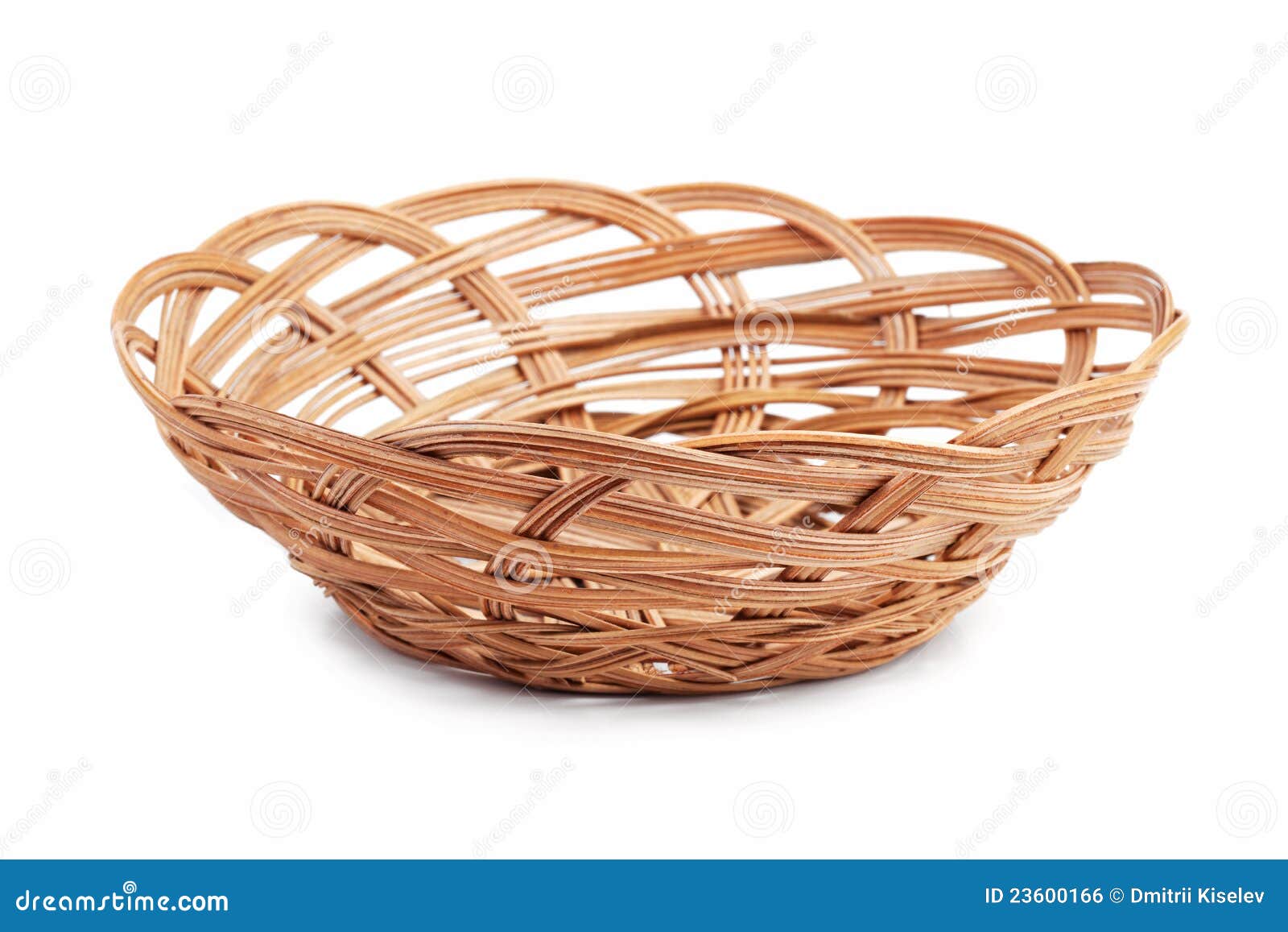 Wicker Basket of Bread or Fruit Stock Photo Image of object, studio