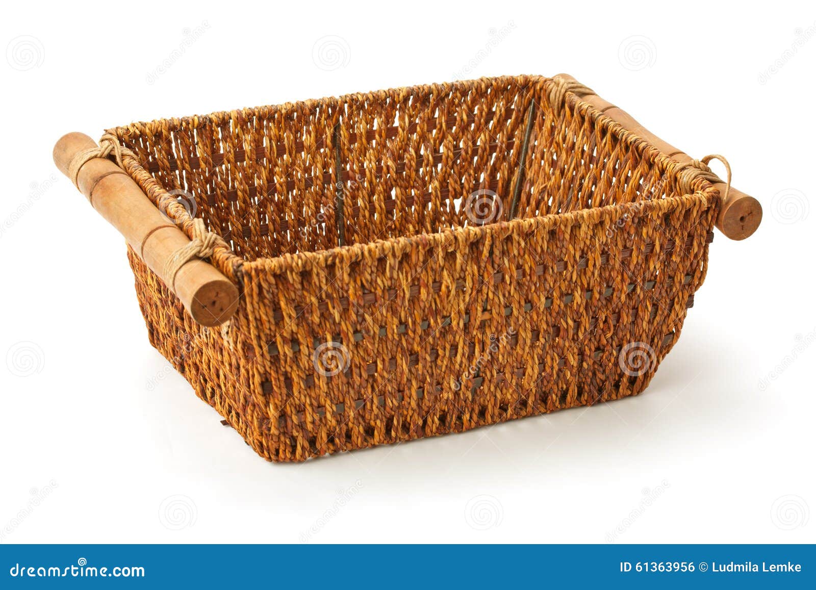 Wicker Basket of Natural Materials Stock Photo Image of braid