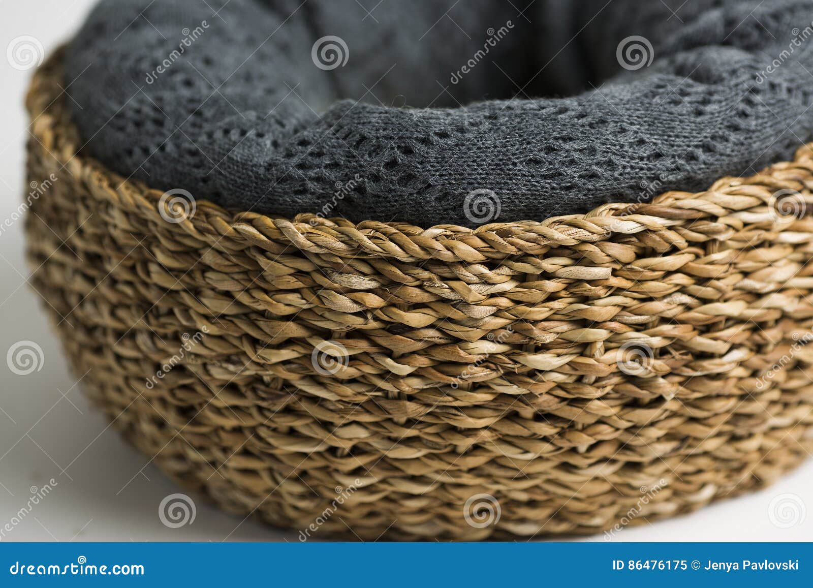 Wicker basket on white stock image. Image of newborn 86476175