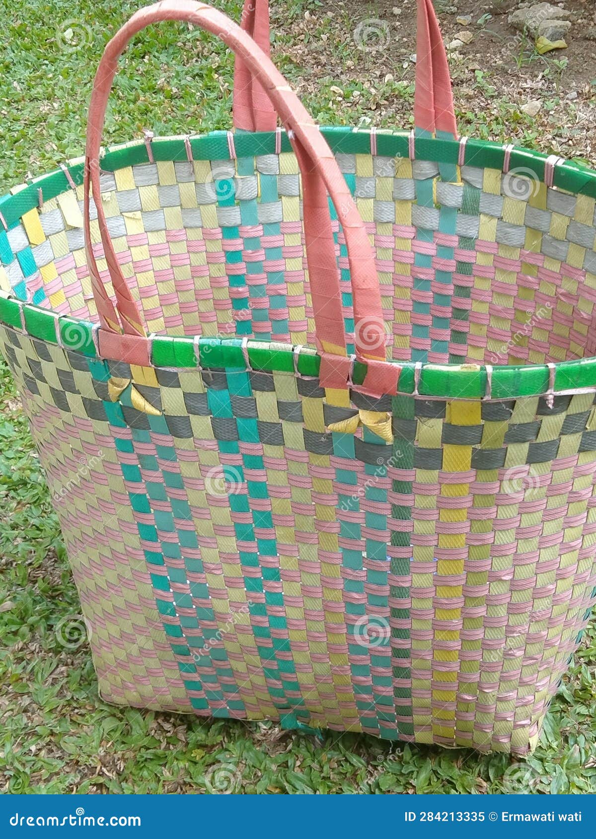 Wicker Baskets for Shopping To the Market Stock Image Image of