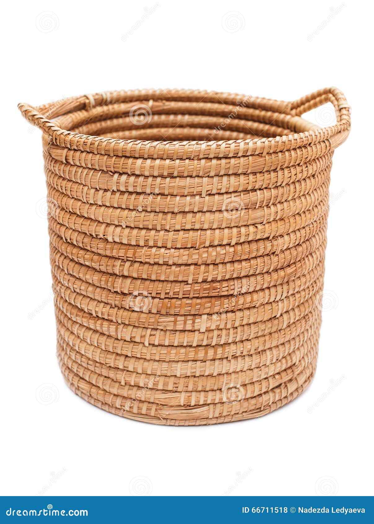 Wicker big basket stock photo. Image of handle, hand 66711518