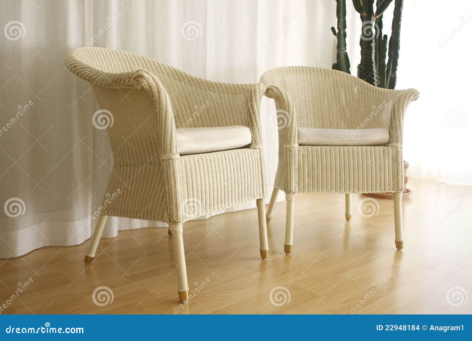 Wicker chairs indoors stock photo. Image of relaxation 22948184