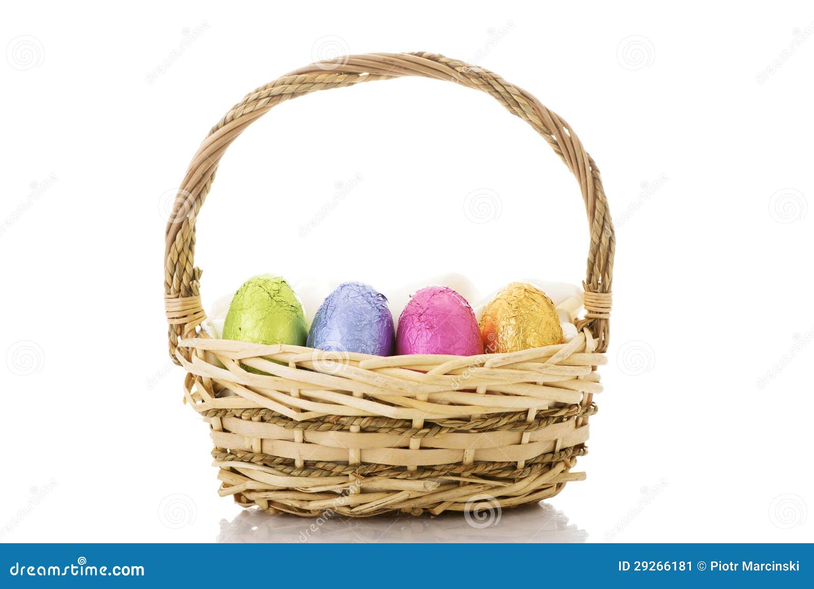Wicker easter basket stock image. Image of season, empty 29266181
