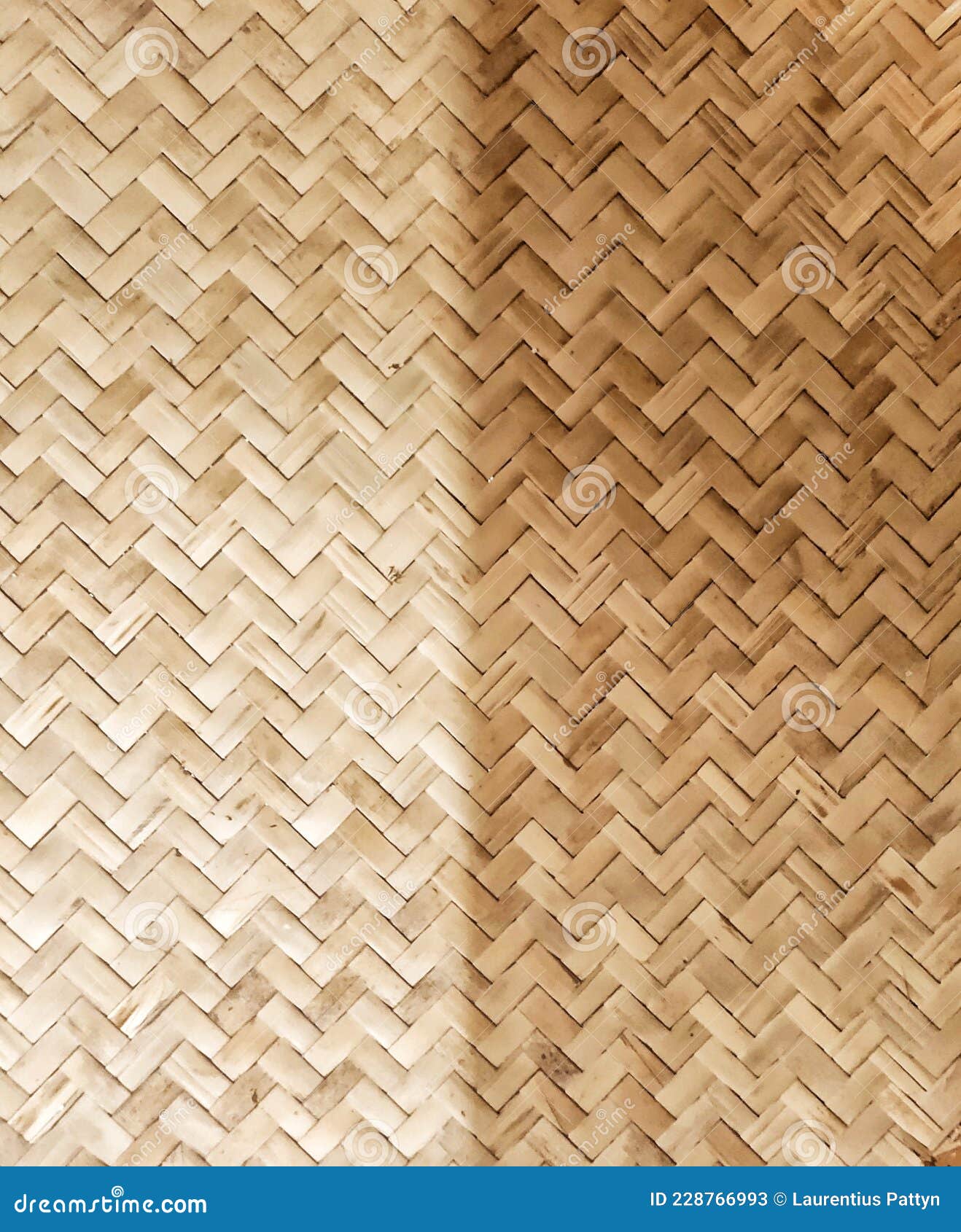 background of a rattan woven