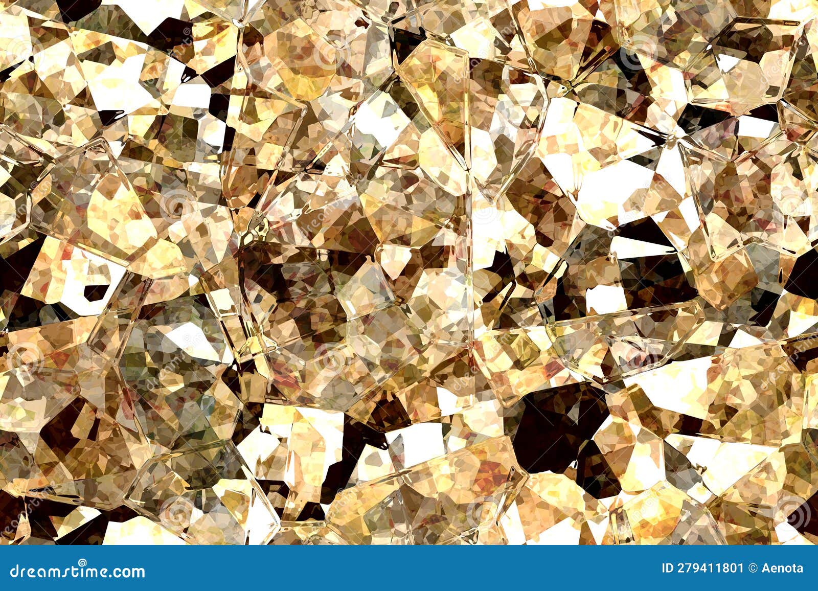 Wide Continuous Crystal Glass Pattern Stock Illustration Illustration